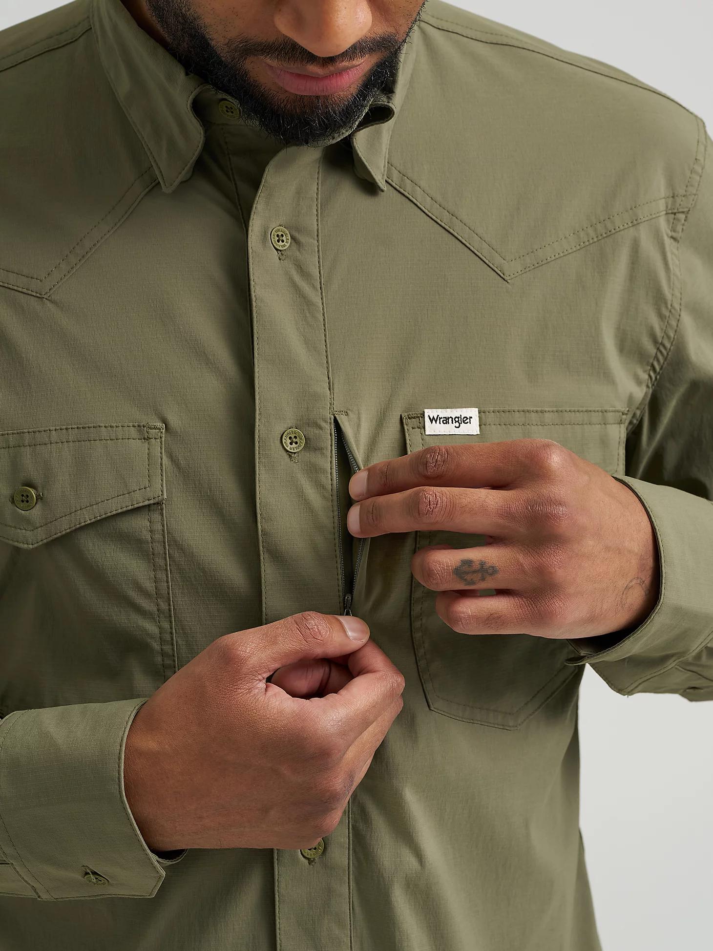 Wrangler All Terrain Gear Men's Technical Shirt in Olivine Product Image