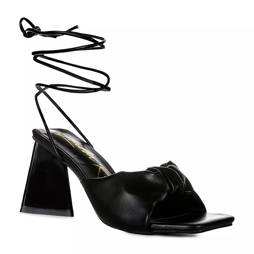 London Rag Primavera Women's Lace-Up Sandals, Size: 7, Black Product Image