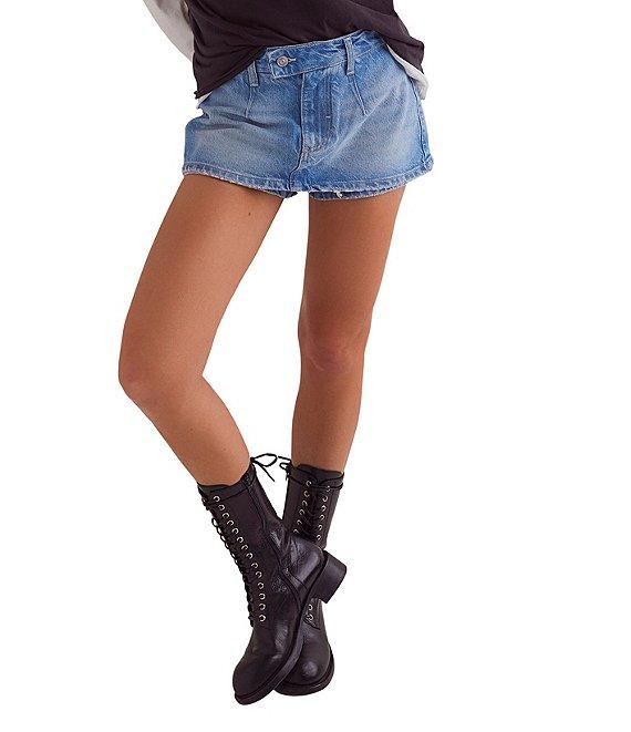 Free People We The Free Galivanting Peekaboo Denim Micro Skort Product Image