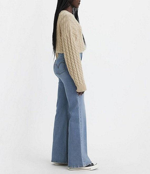Levi's® Ribcage High Rise Distressed Flare Jeans Product Image