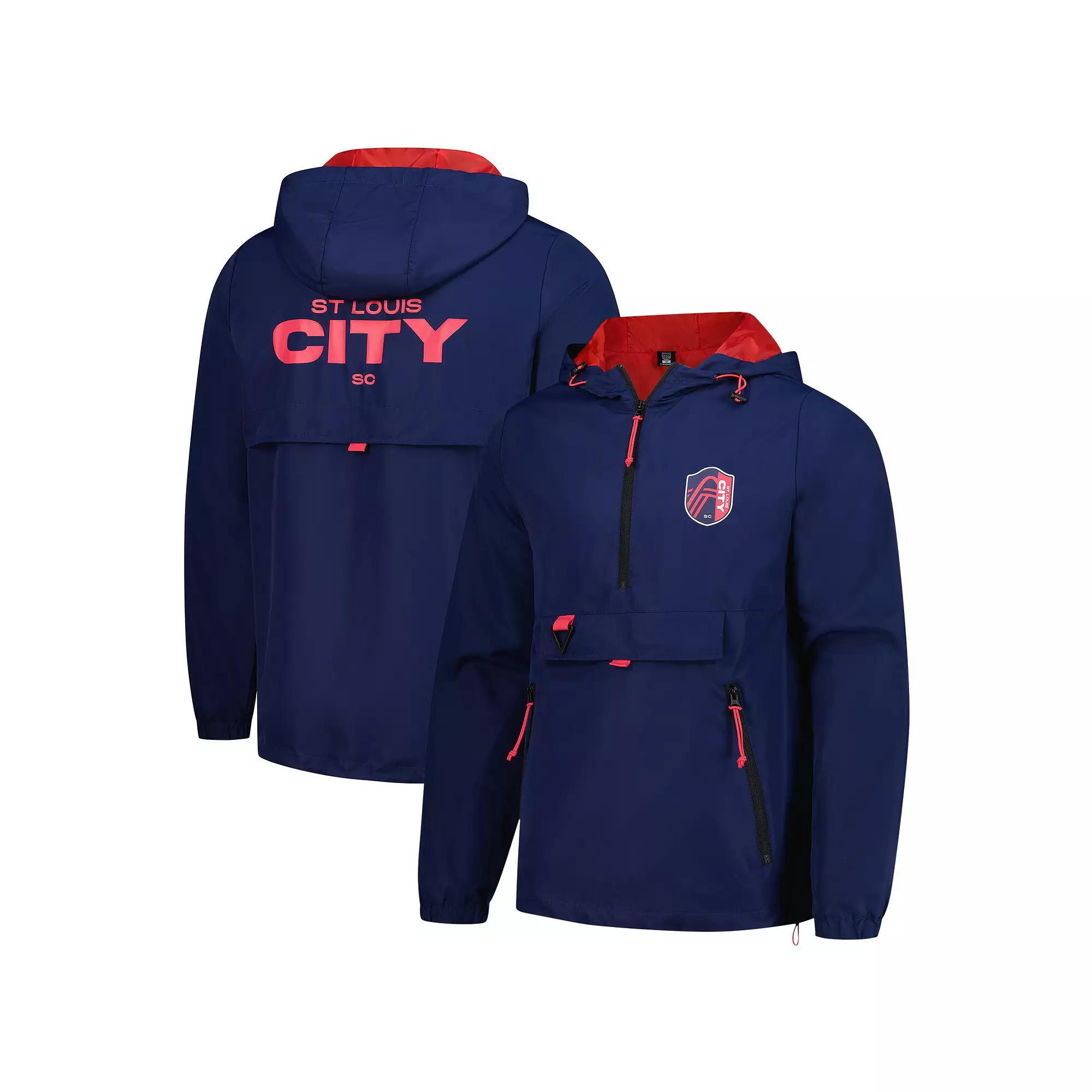 Men's Stadium Essentials Navy St. Louis City SC Compete Quarter-Zip Hoodie Jacket,  Product Image