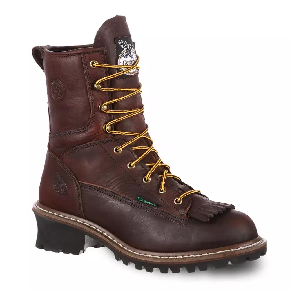 Georgia Boots Logger Men's Waterproof Steel Toe Work Boots,  Product Image