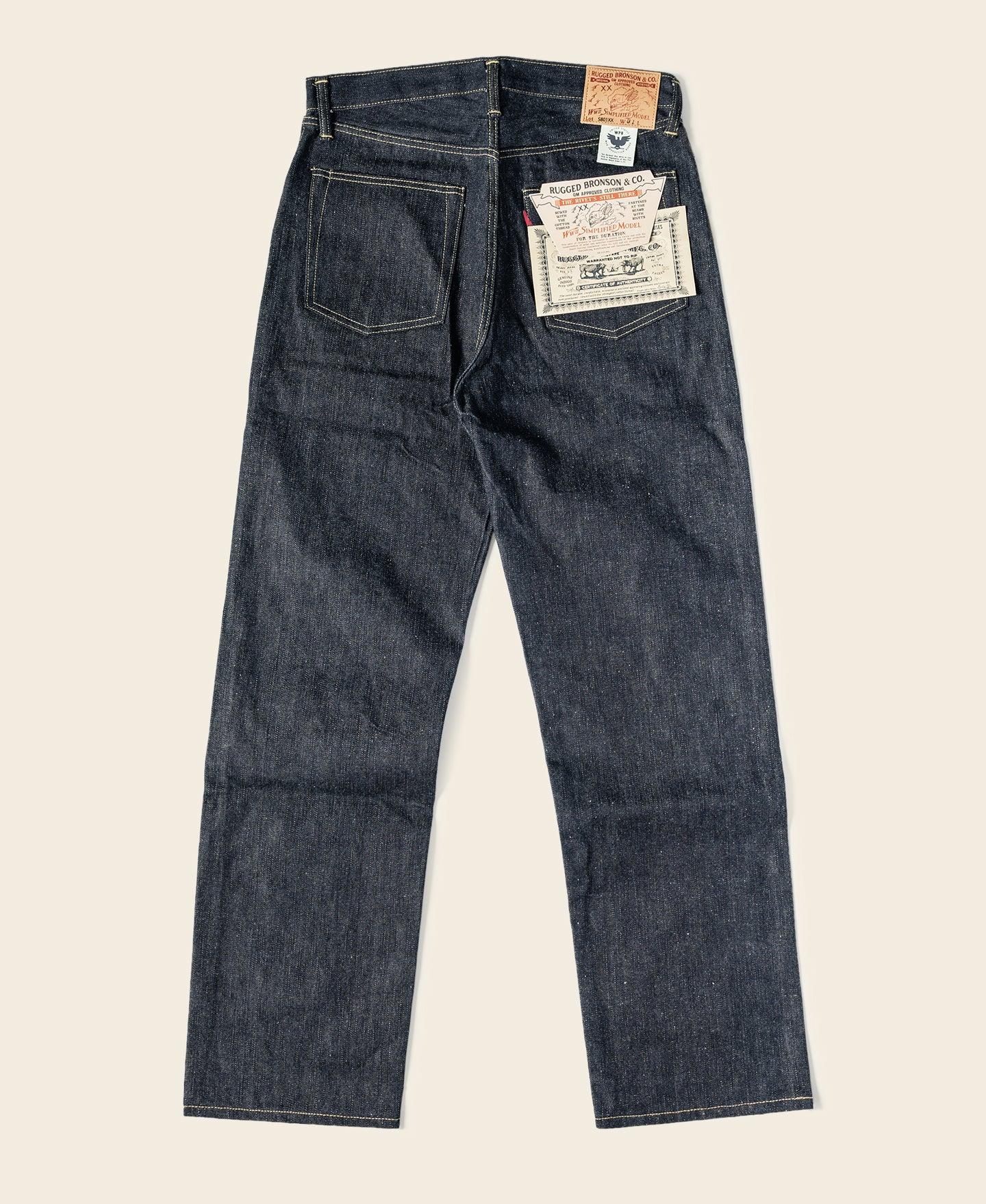 S801XX 1943 War Simplified Model Selvedge Denim Jeans Product Image