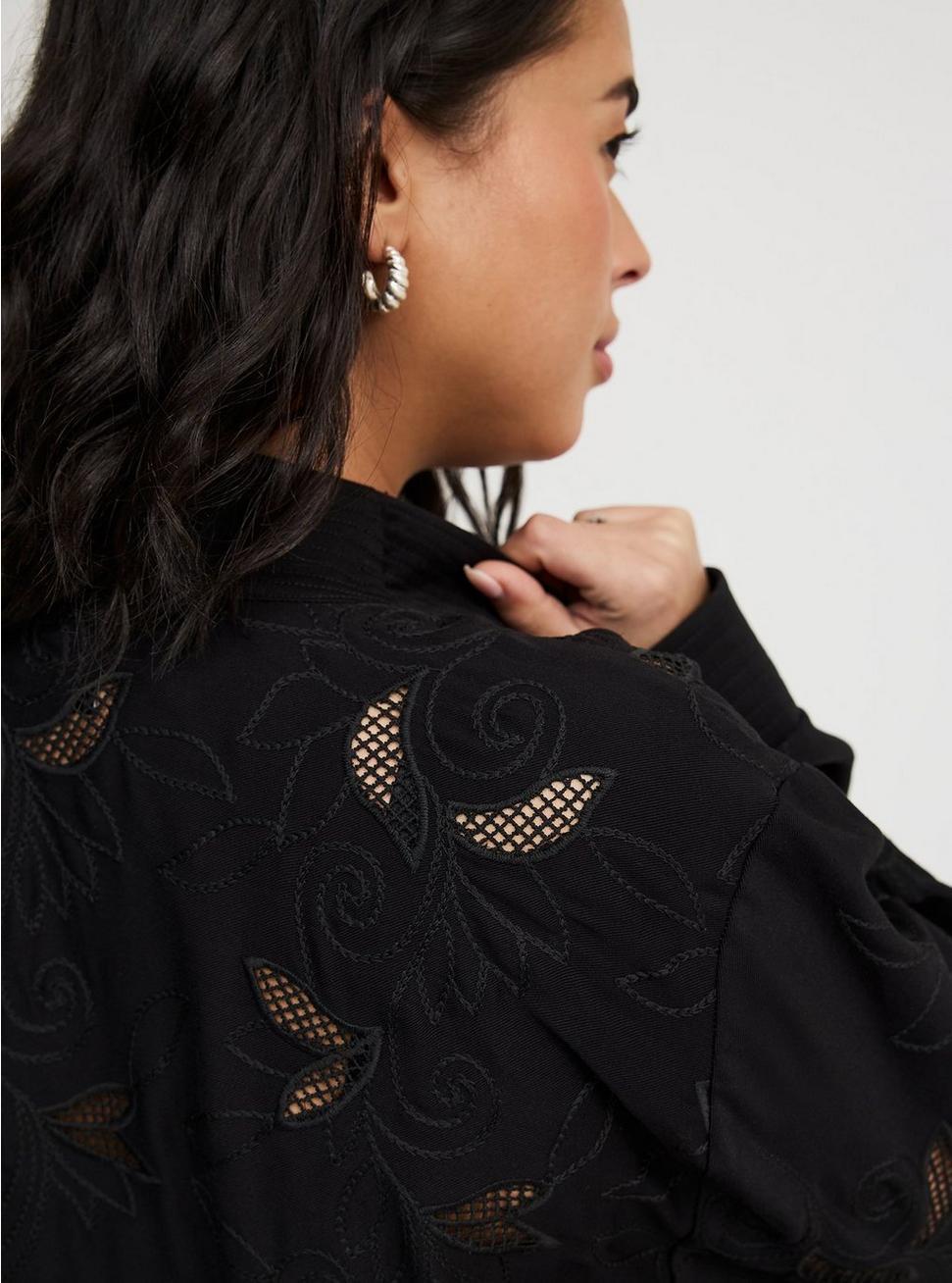 Washed Twill Embroidered Jacket Product Image