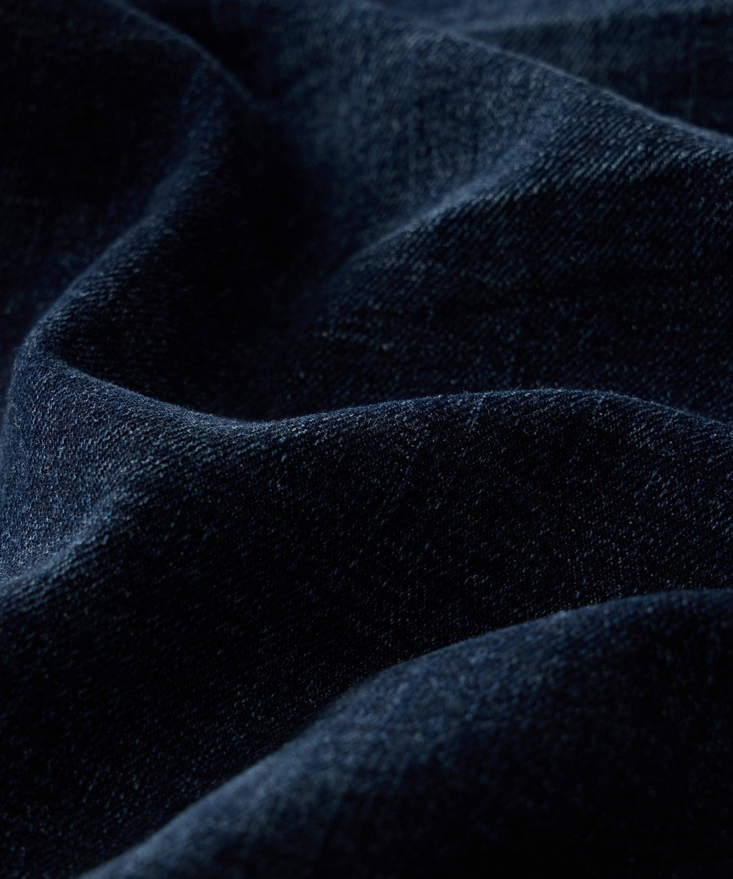 Straight Japanese Selvedge Stretch Jean in Worn Indigo Product Image