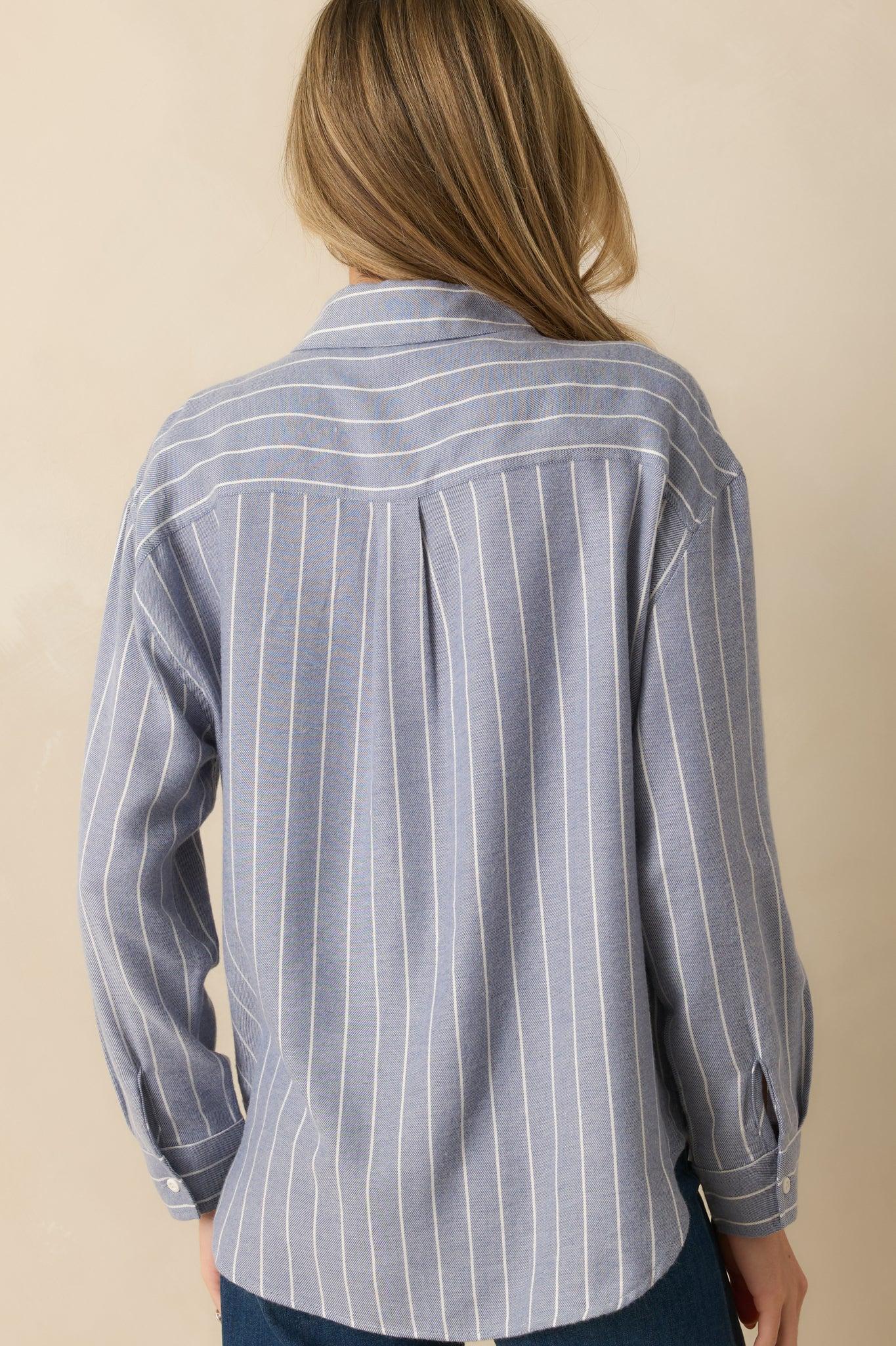 Z Supply Blue Velvet River Plaid Button Up Product Image