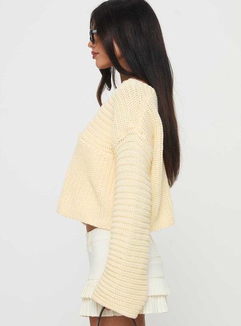 Artha Cardigan Lemon Product Image