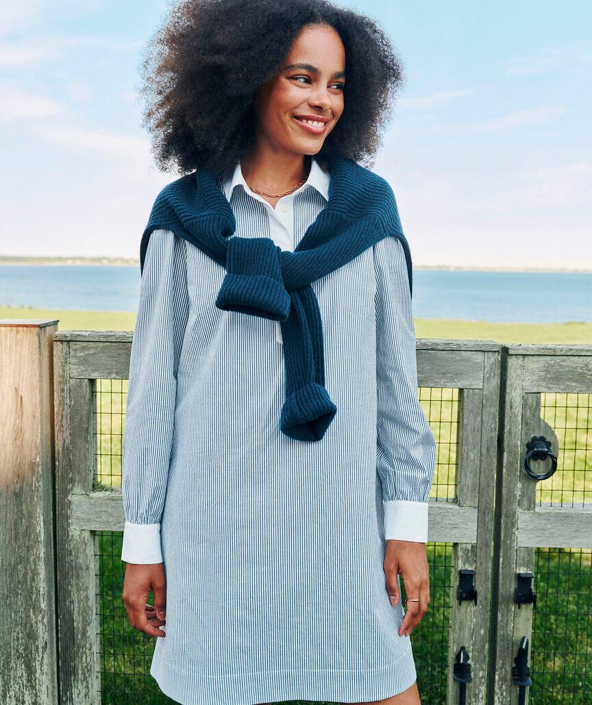 Poplin Popover Dress Product Image