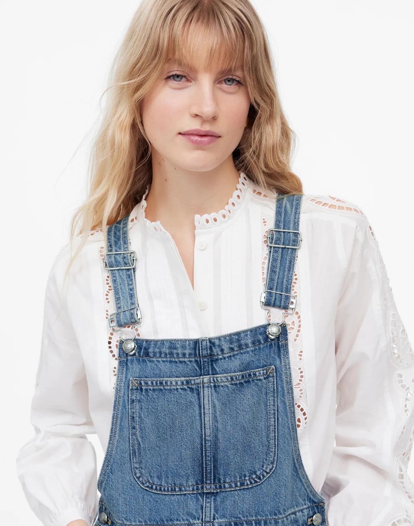 Denim Relaxed Carpenter Overalls in Lewisberg Wash Product Image