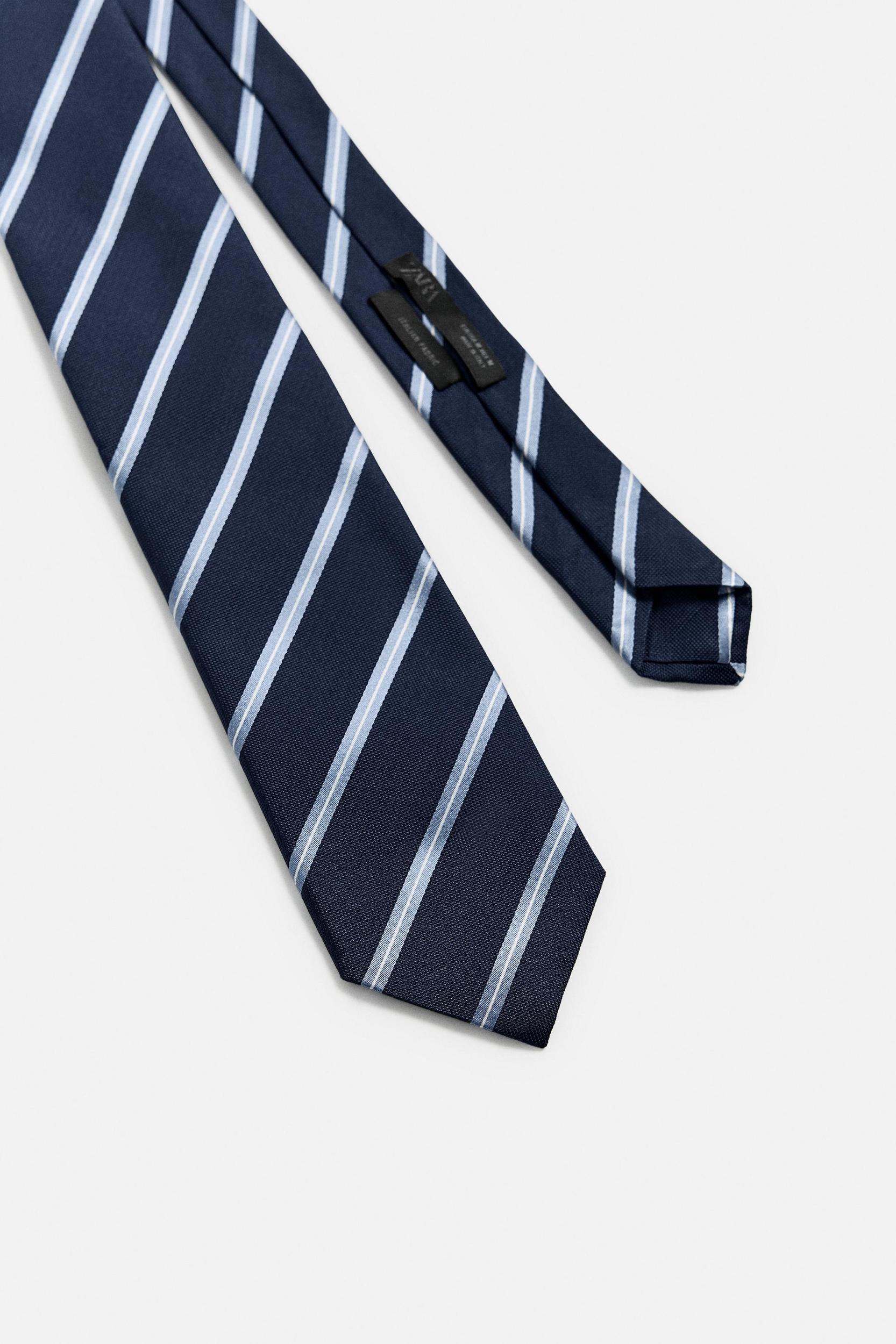 100% SILK STRIPED TIE Product Image