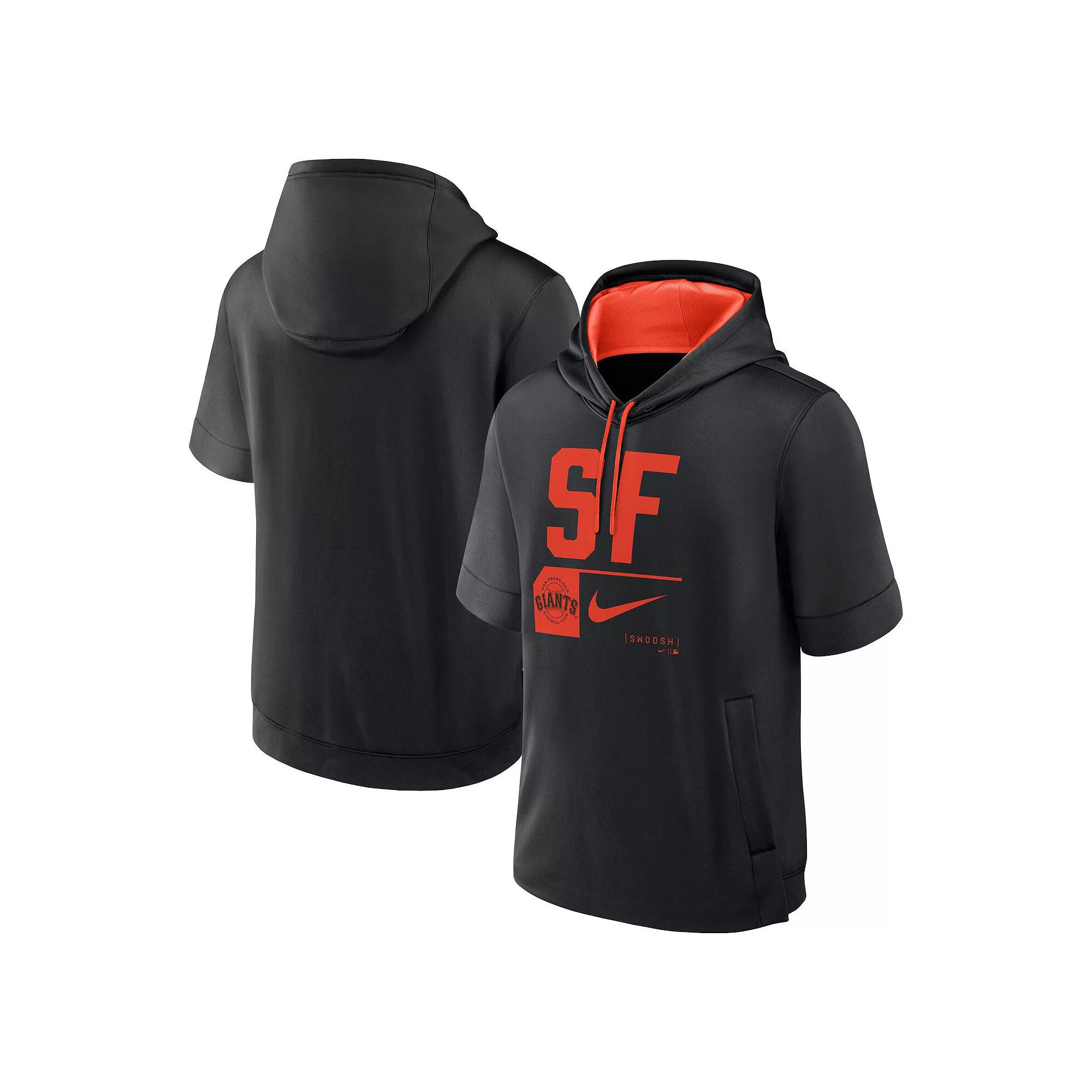 Men's Nike Black San Francisco Giants Tri Code Lockup Short Sleeve Pullover Hoodie, Size: XL Product Image