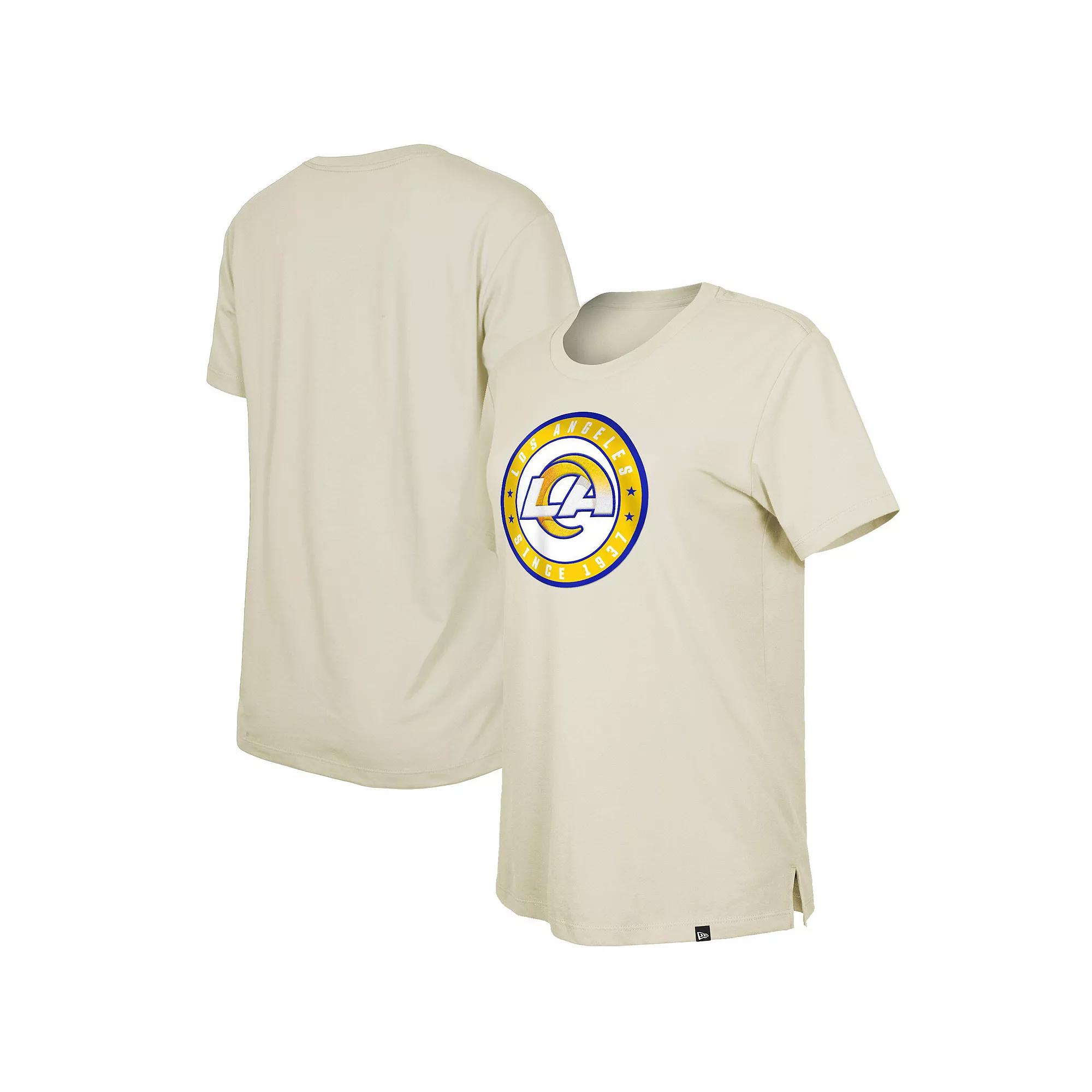 Women's New Era  Cream Los Angeles Rams 2023 NFL Draft T-Shirt, Size: Small, Beige Product Image