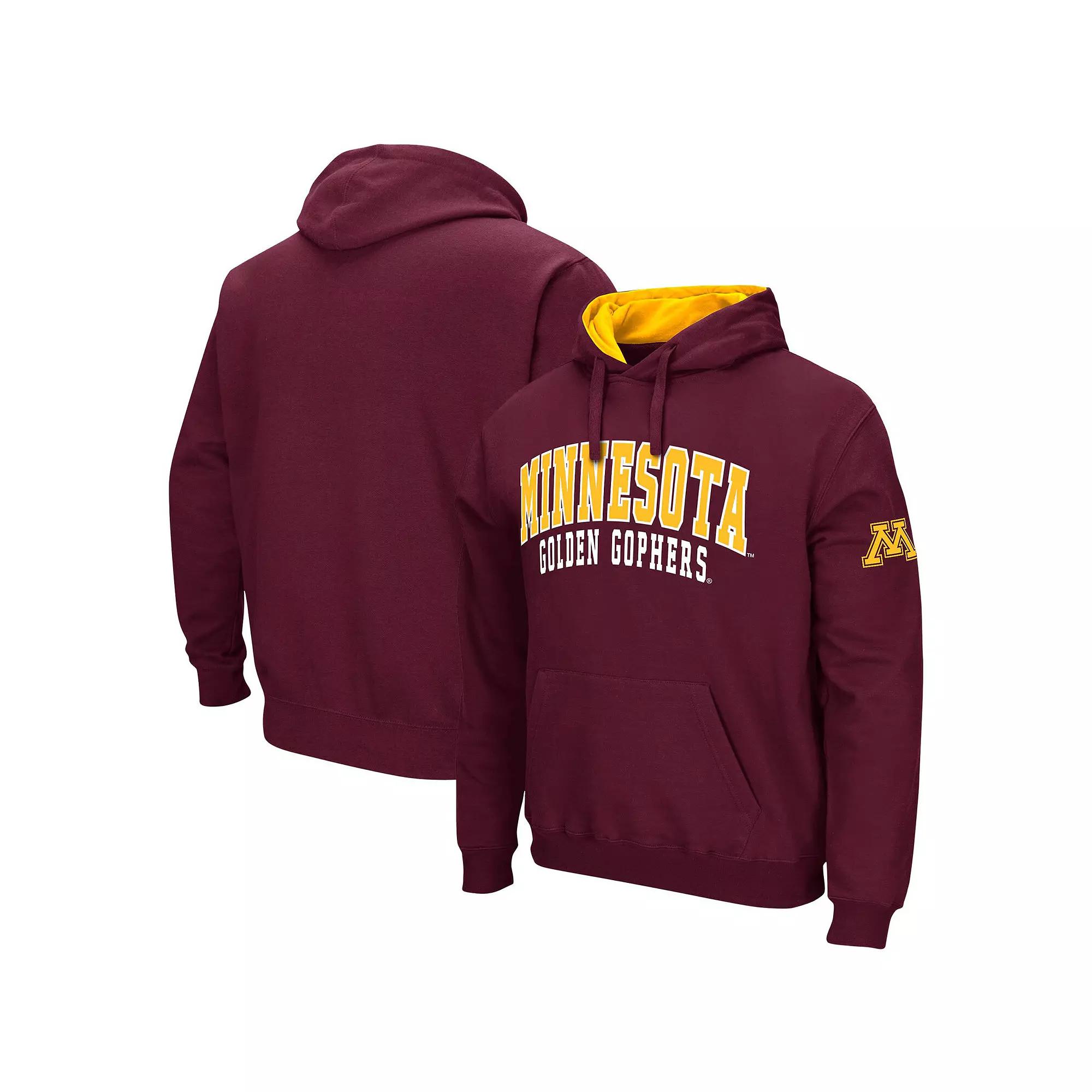 Men's Colosseum Maroon Minnesota Golden Gophers Double Arch Pullover Hoodie, Size: 2XL, Red Product Image