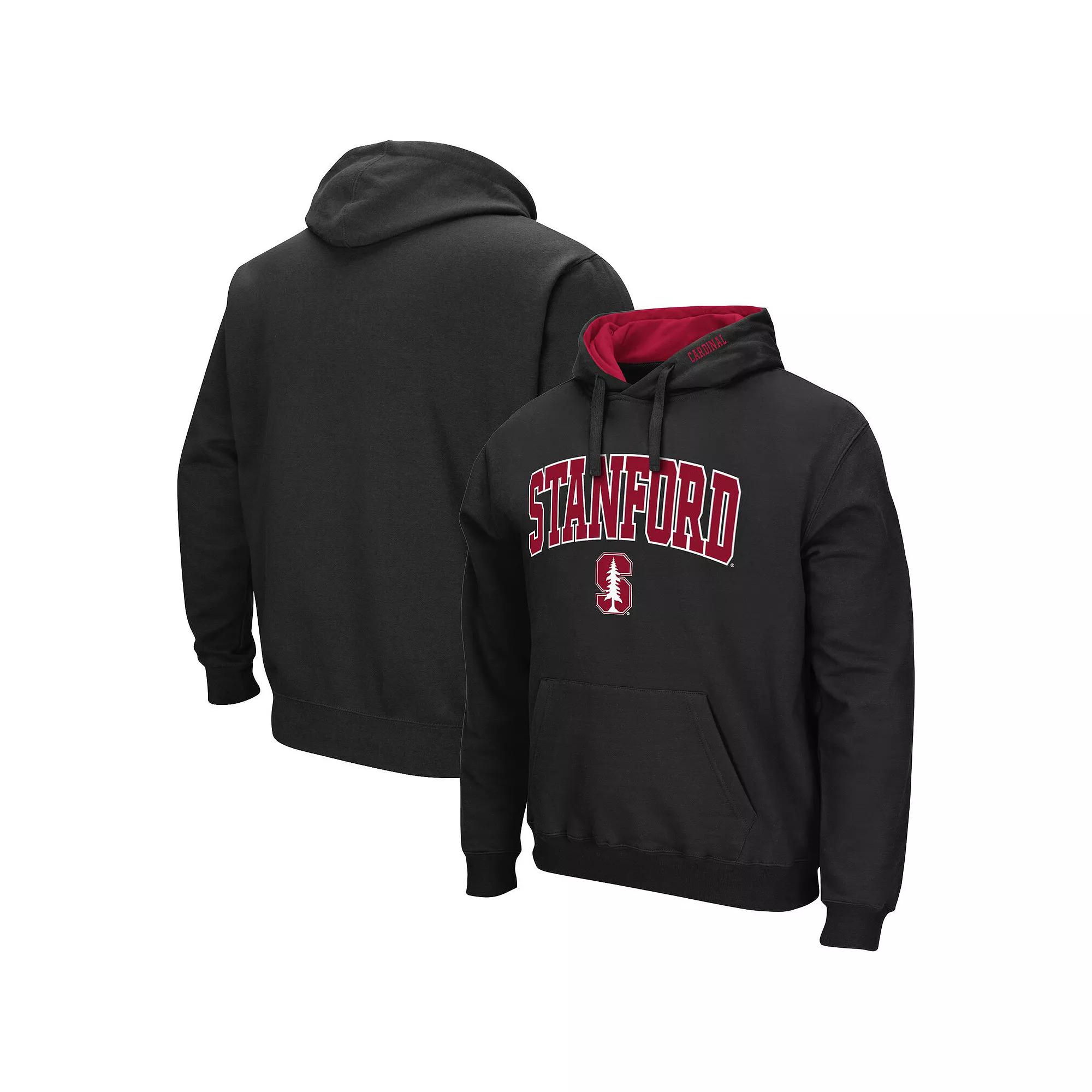 Men's Colosseum Black Virginia Tech Hokies Arch & Logo 3.0 Pullover Hoodie,  Product Image