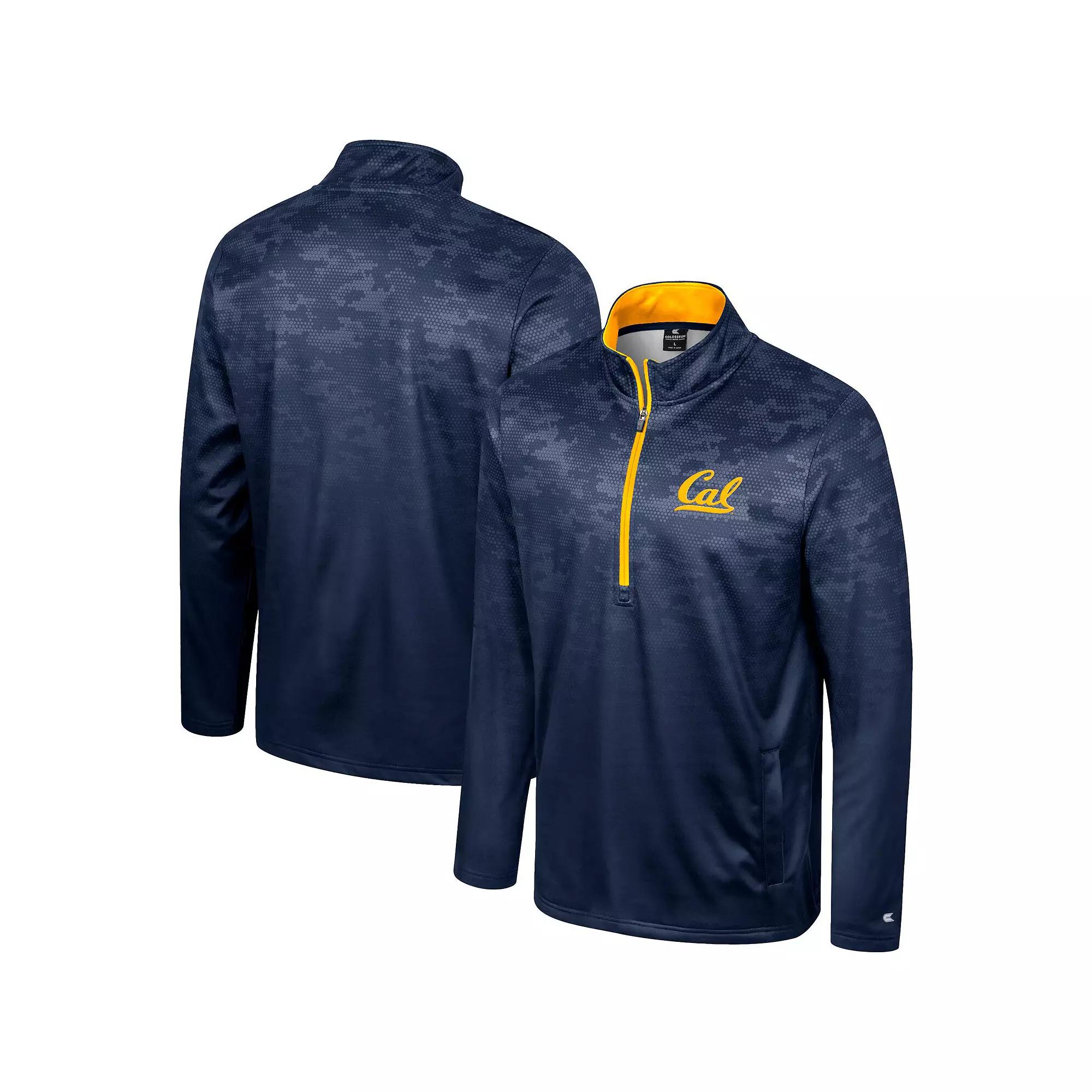 Men's Colosseum Navy Cal Bears The Machine Half-Zip Jacket,  Product Image