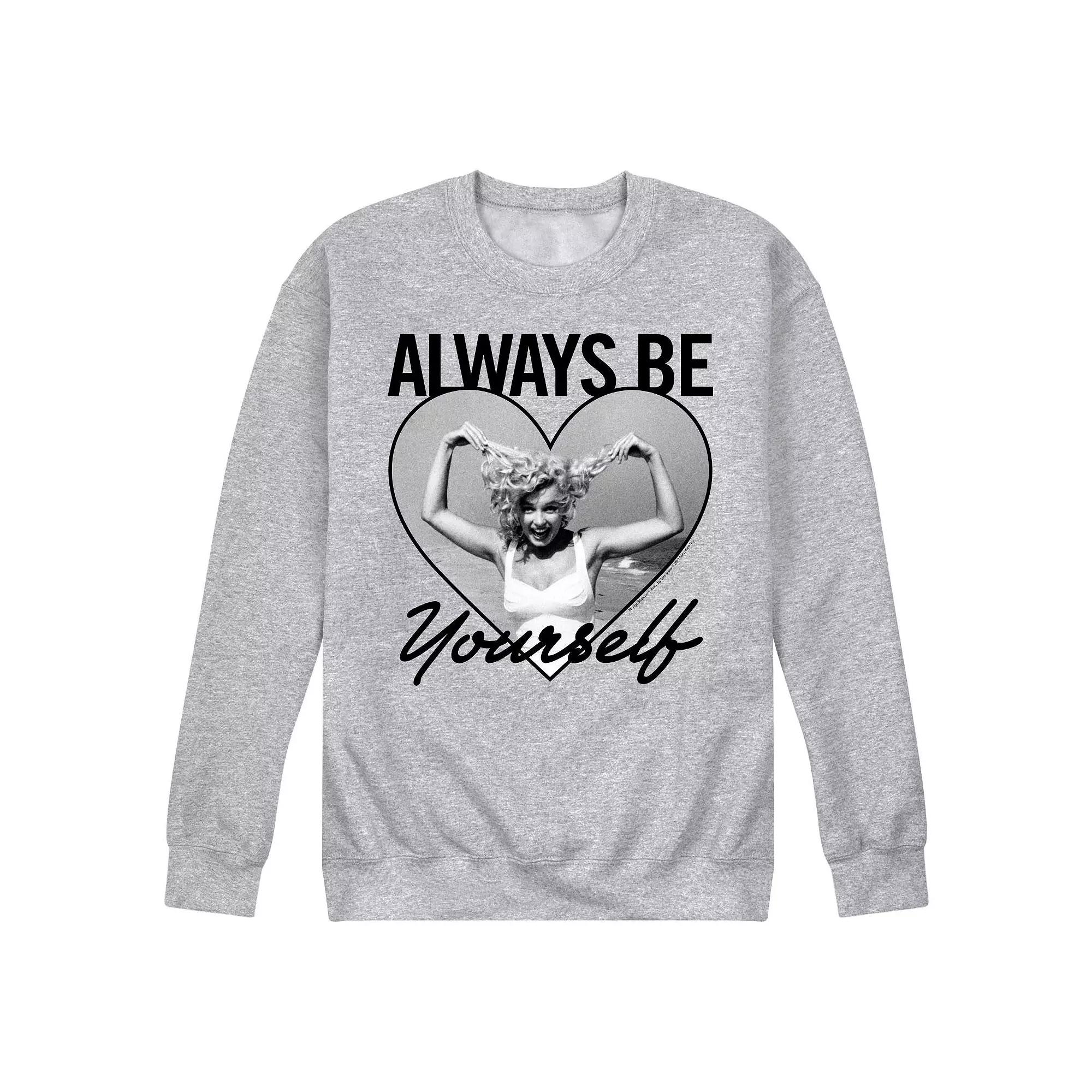 Men's Marilyn Monroe Always Be Yourself Sweatshirt,  Product Image
