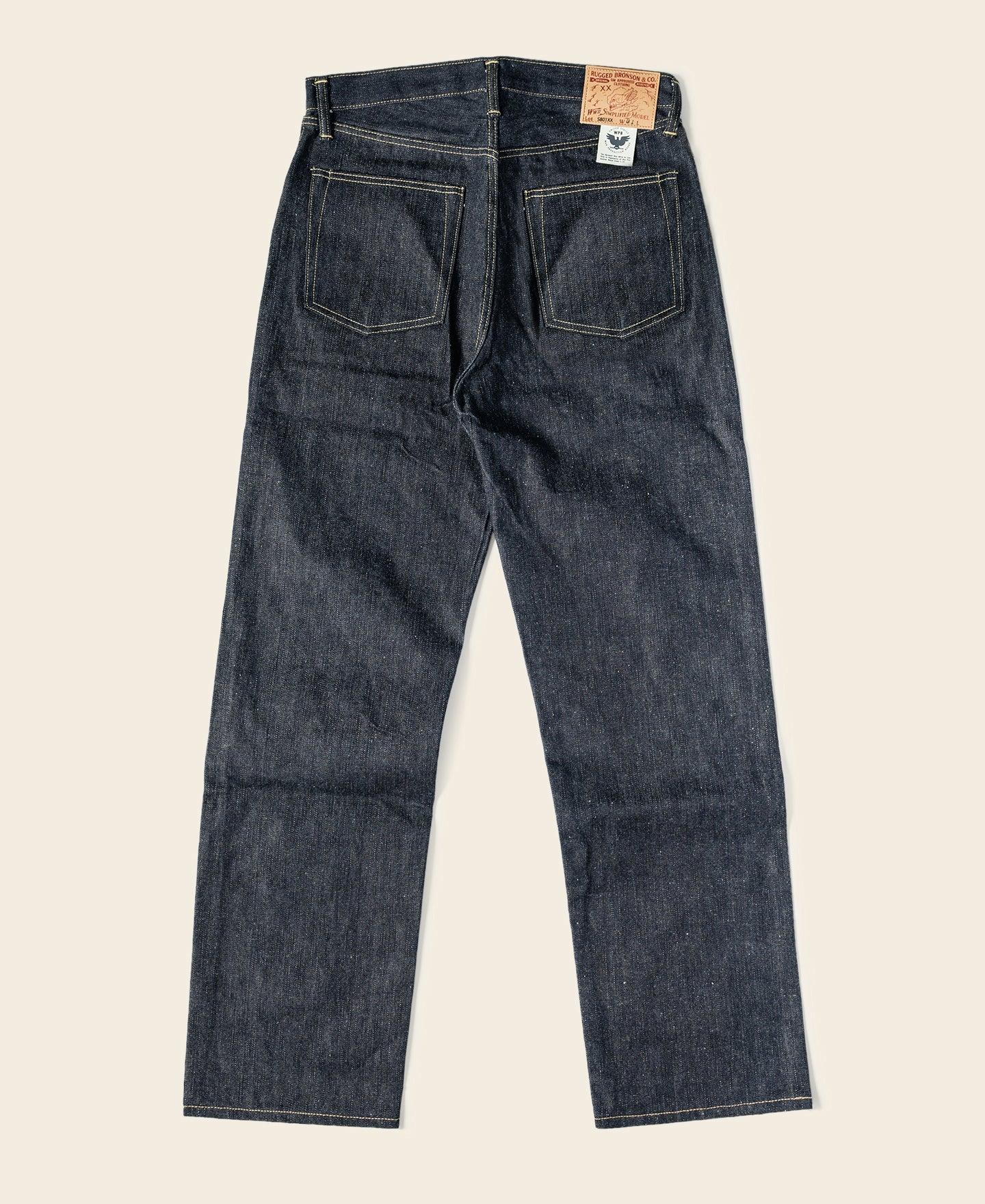 S801XX 1943 War Simplified Model Selvedge Denim Jeans Product Image