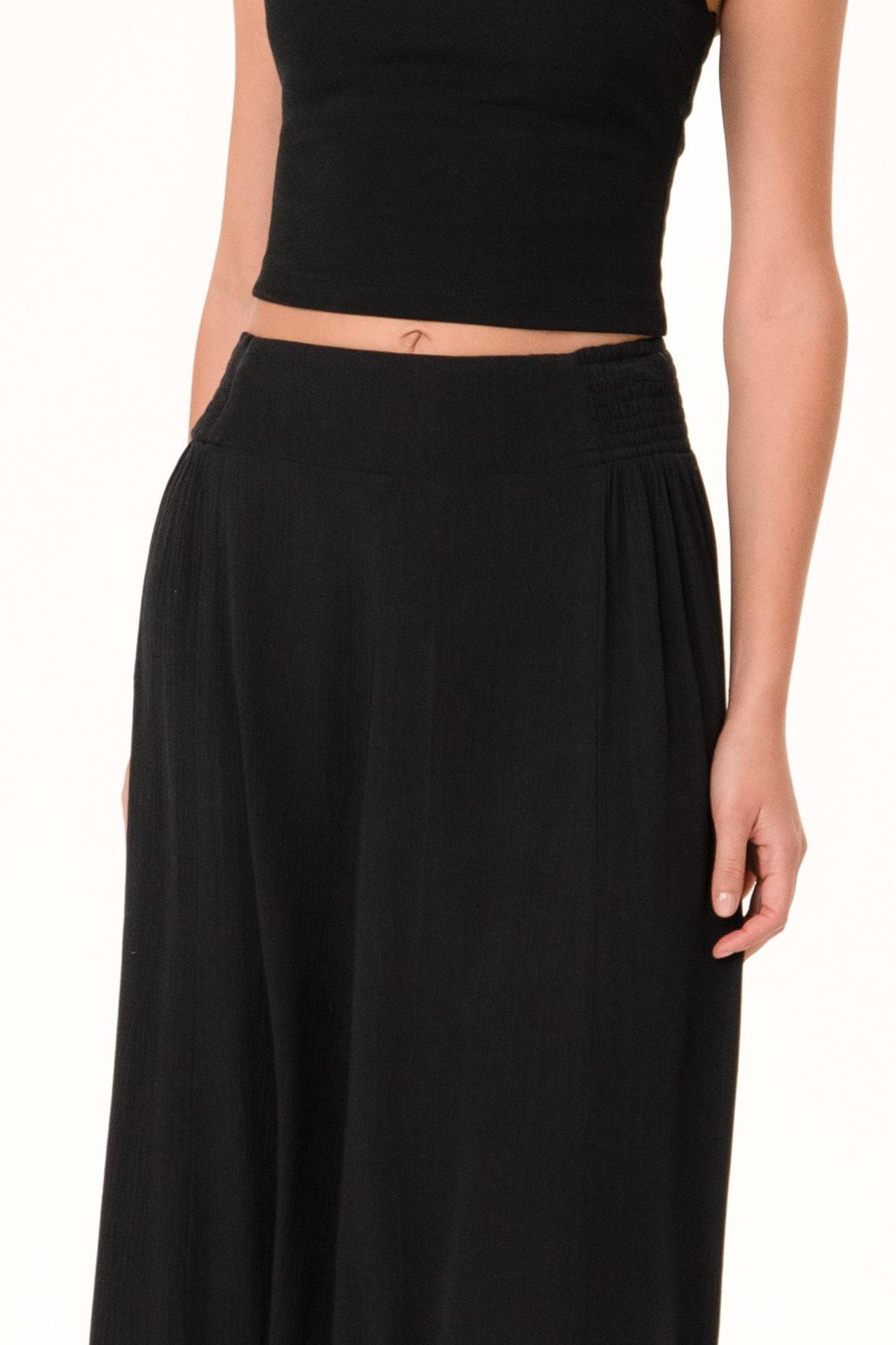 Flowy Smocked Ruffle Hem Skirt Product Image