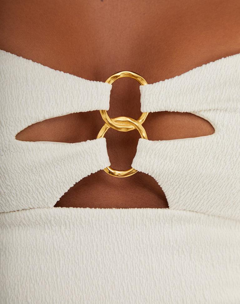 Firenze Jolie Bodycon Dress - Off White Product Image