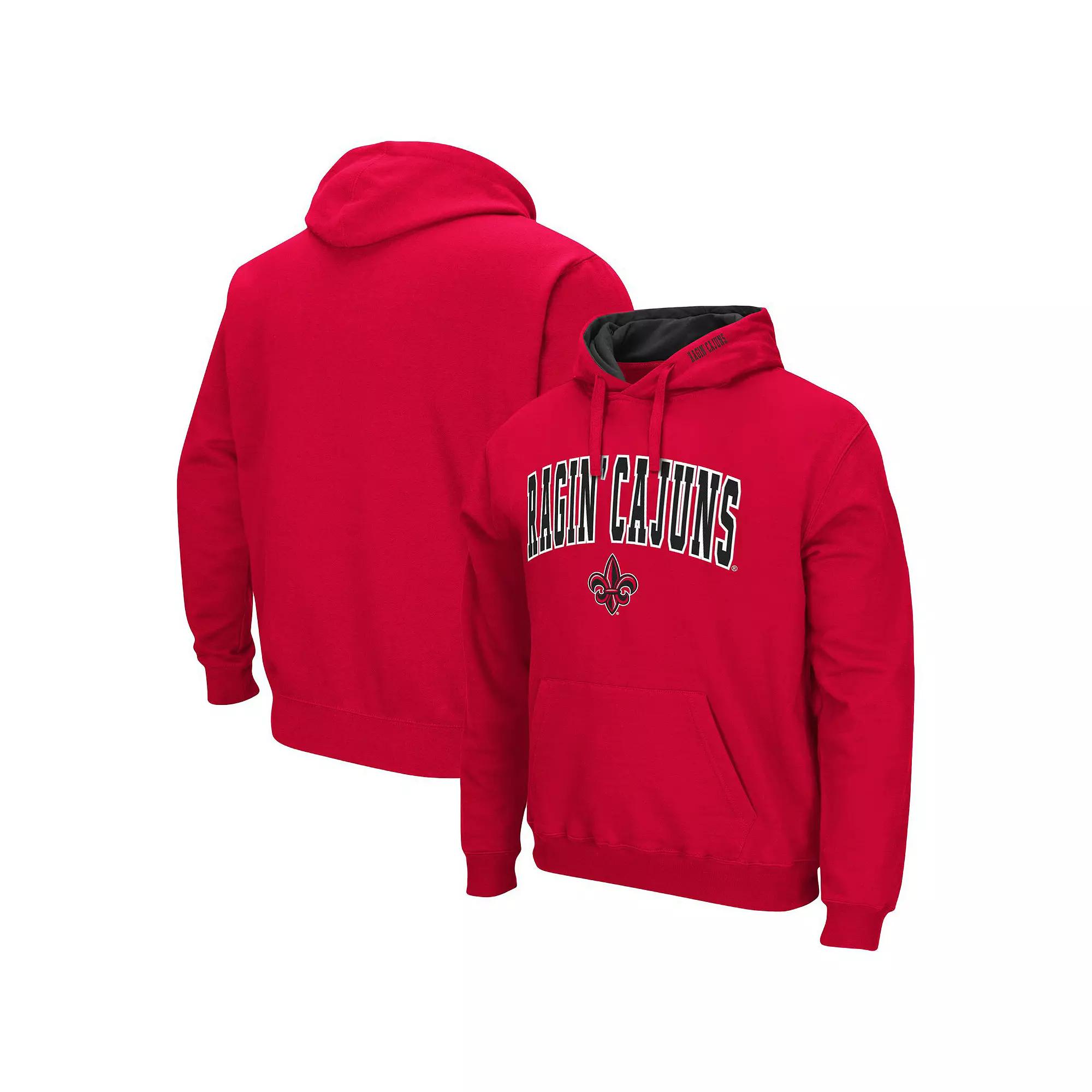 Men's Colosseum Black Virginia Tech Hokies Arch & Logo 3.0 Pullover Hoodie,  Product Image