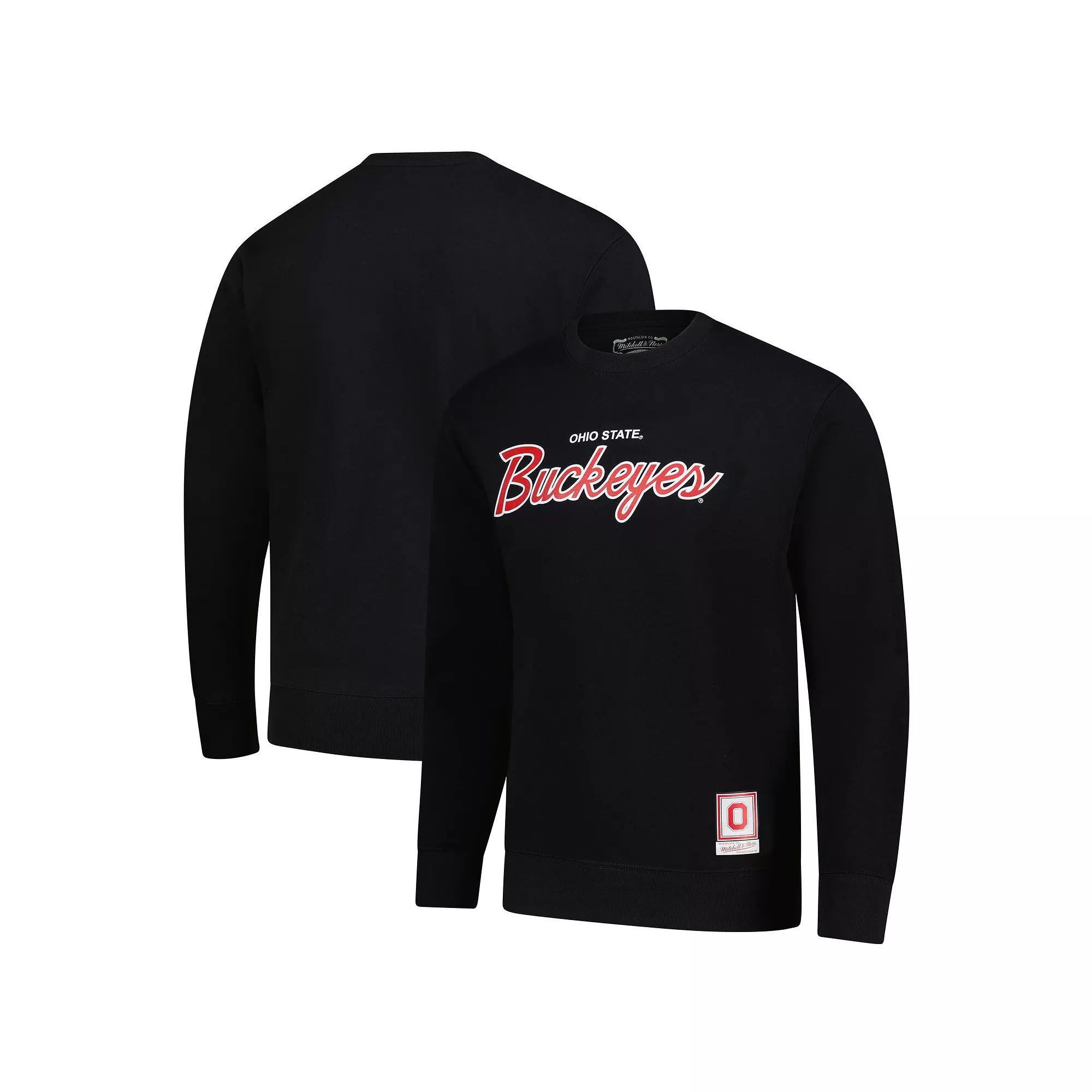 Men's Mitchell & Ness Black Kentucky Wildcats Elite Script Pullover Sweatshirt,  Product Image