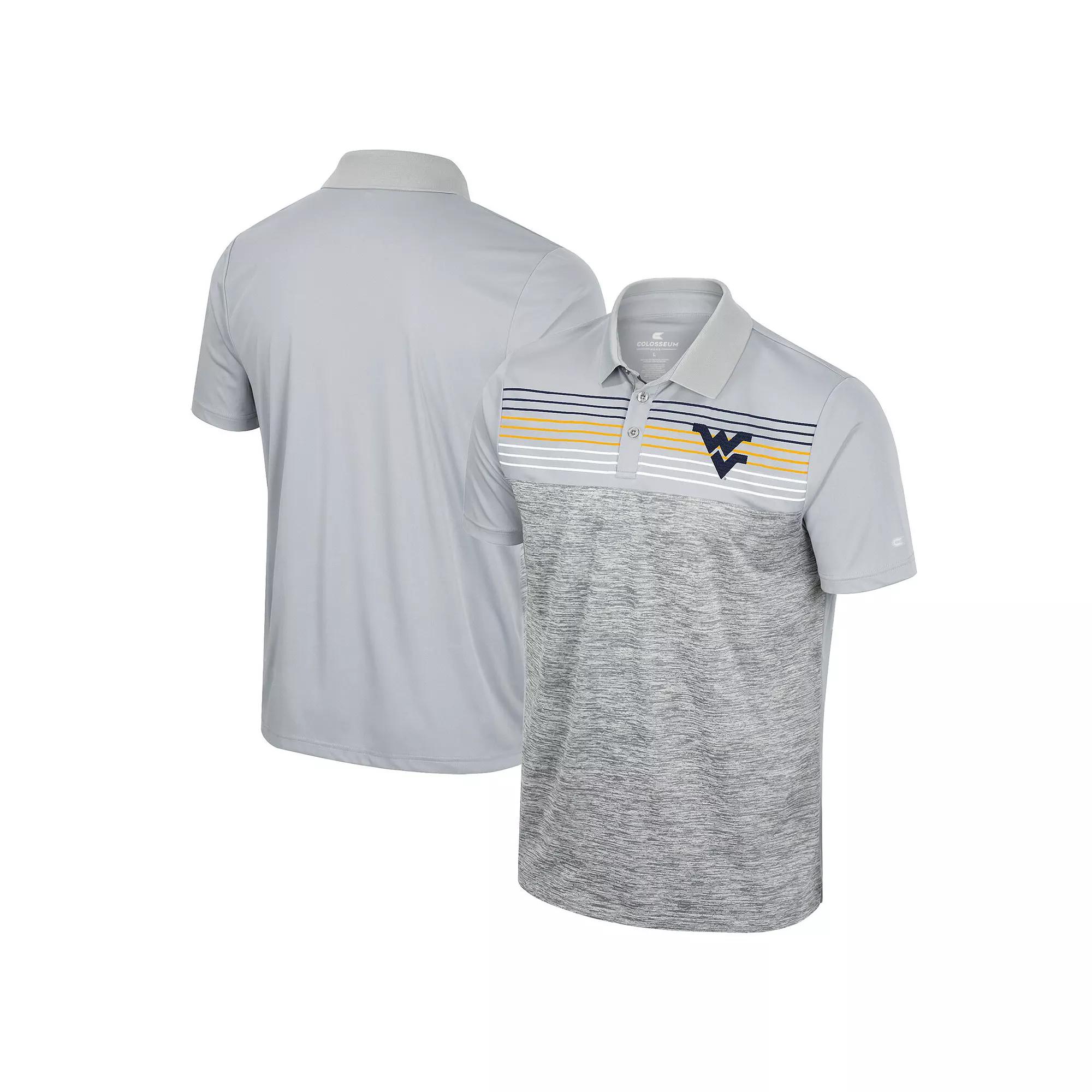 Men's Colosseum Gray Boston College Eagles Cybernetic Polo,  Product Image