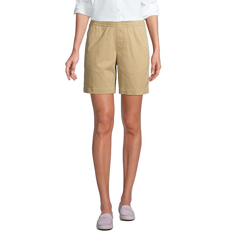 Women's Lands' End Pull-On Chino Shorts,  Product Image