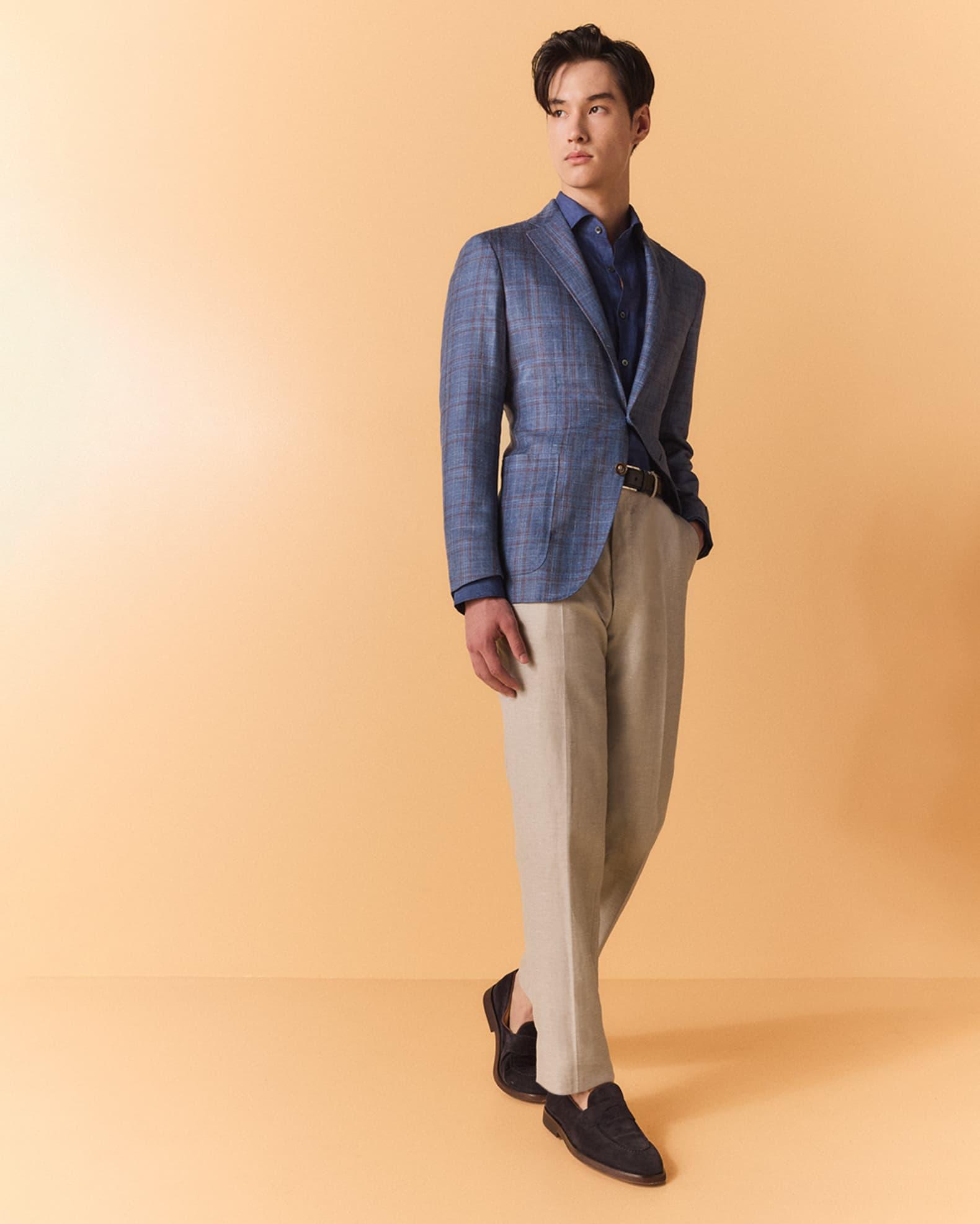 Men's Check Single-Breasted Sport Coat Product Image