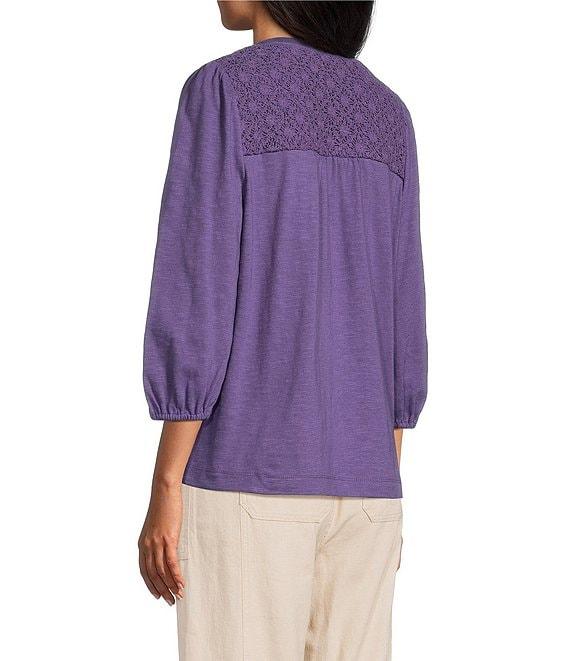 Westbound V-Neck 3/4 Sleeve Top Product Image