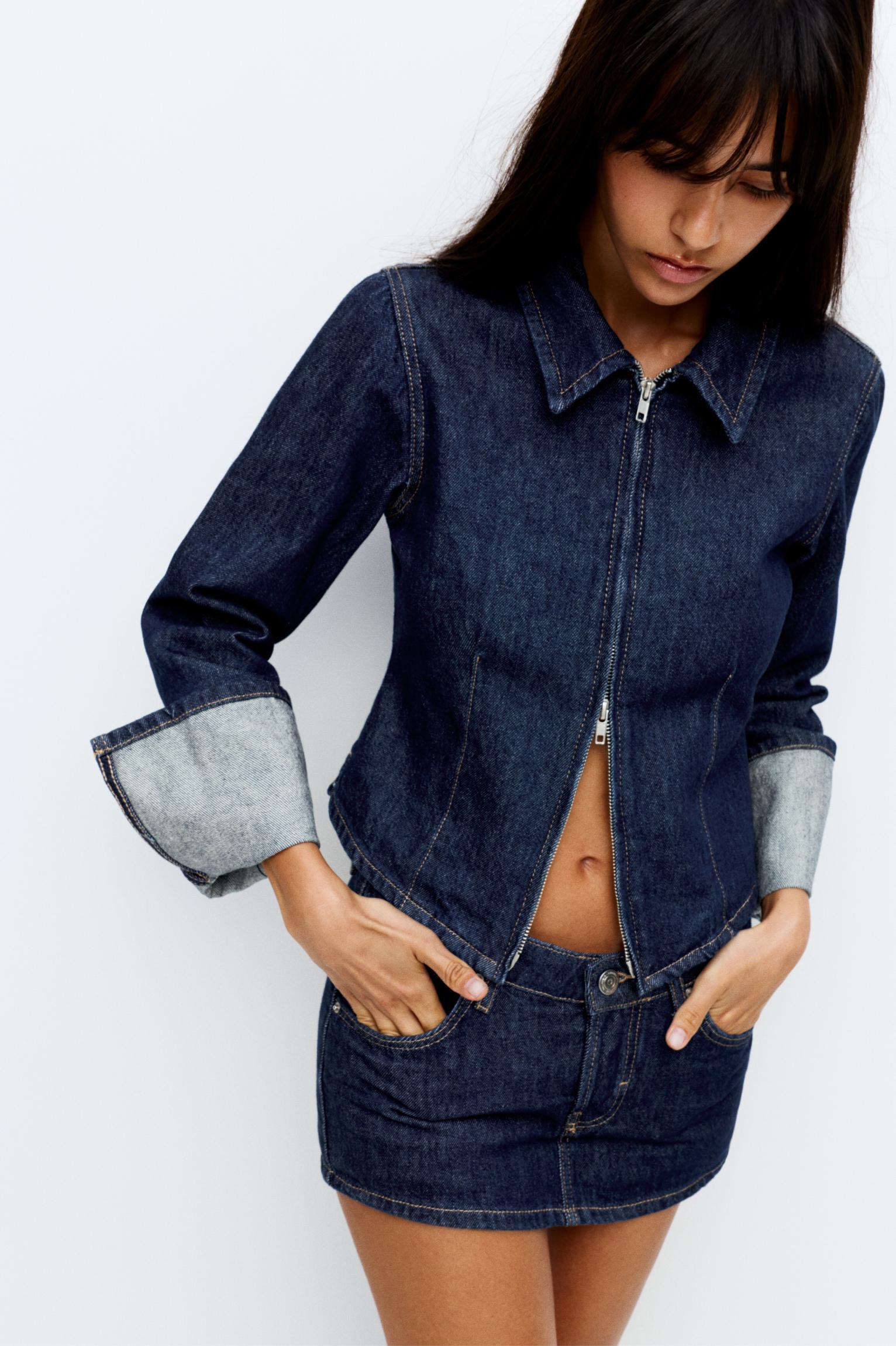 Denim skort Product Image