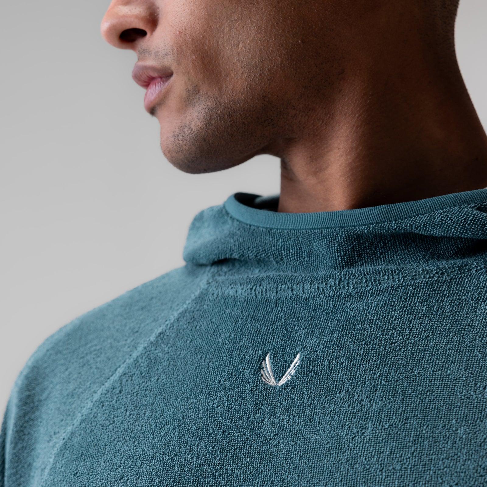 1054. Towel Terry Reversible Hoodie - Storm Product Image