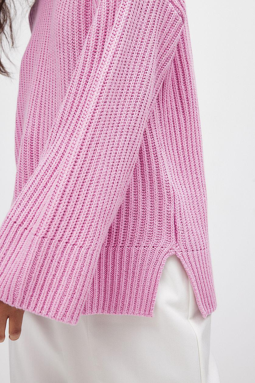 Round Neck Knitted Sweater Product Image