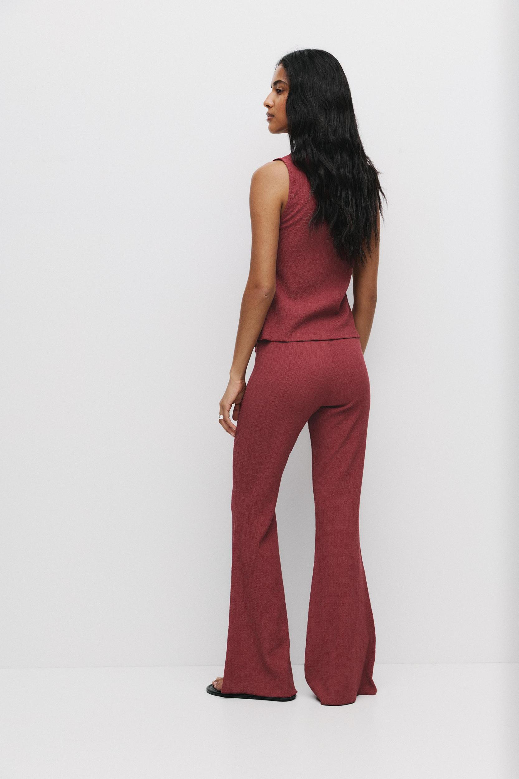 Flared crepe pants Product Image