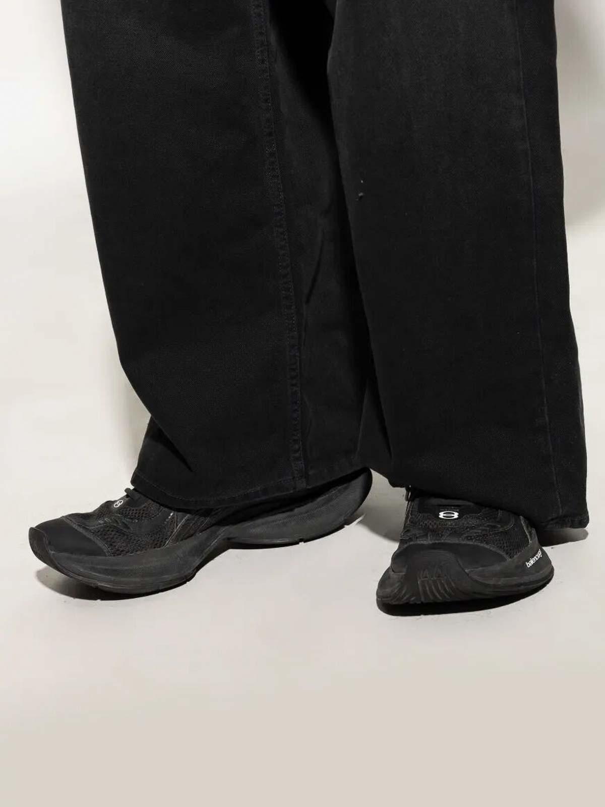 BALENCIAGA Black Mesh And Rubber Circuit Sneakers Product Image