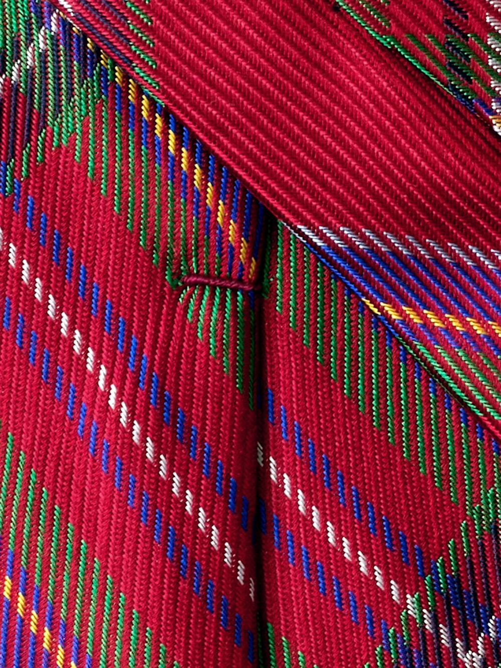 Tartan Plaid Woven Silk Tie - Red Multi Product Image