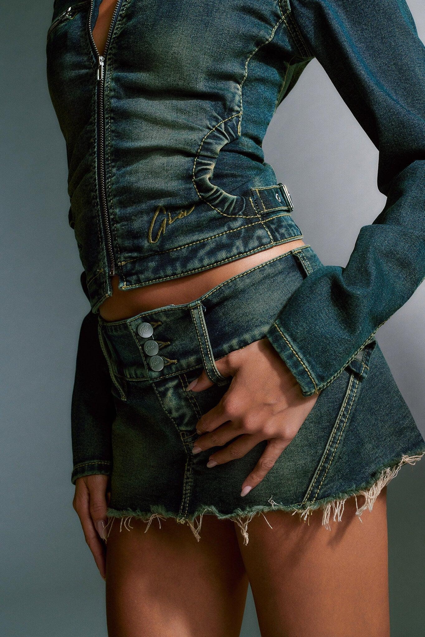 NYKKO SKORT - BLUE : DENIM BLUE Product Image
