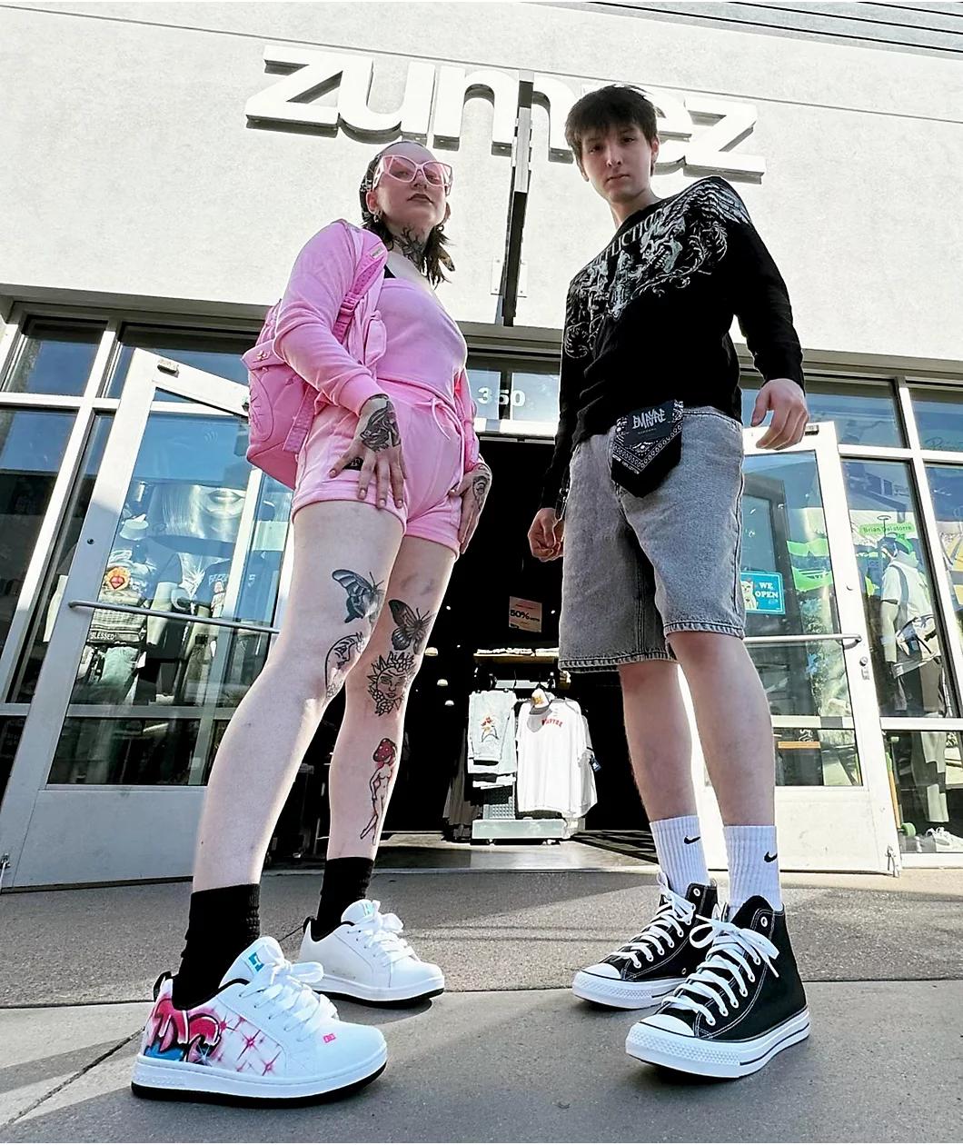 Empyre Colby Loose Fit Denim Skate Shorts Product Image