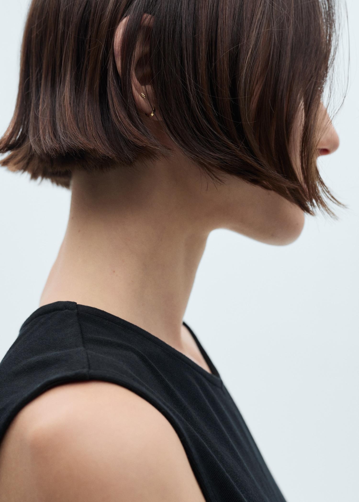 Midi-dress with draped detail - Women | MANGO USA Product Image