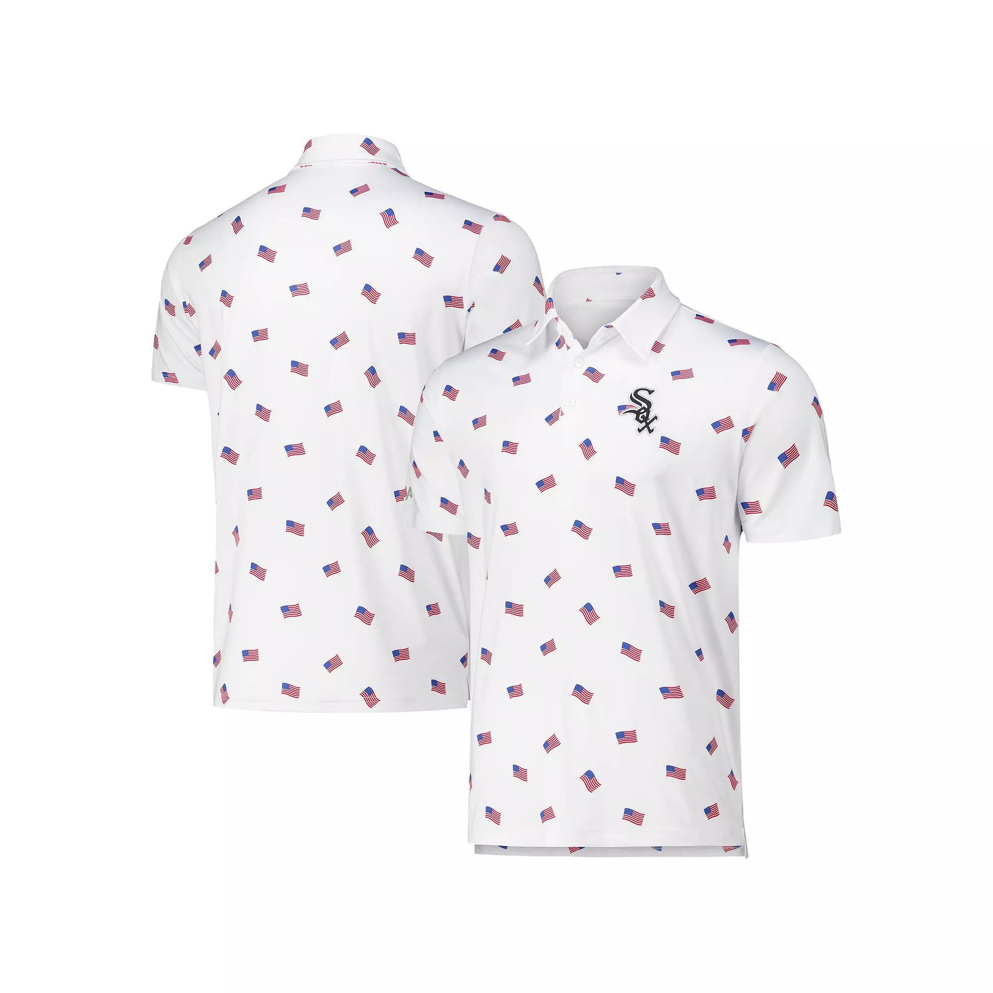 Men's Antigua White Chicago White Sox Americana Polo,  Product Image