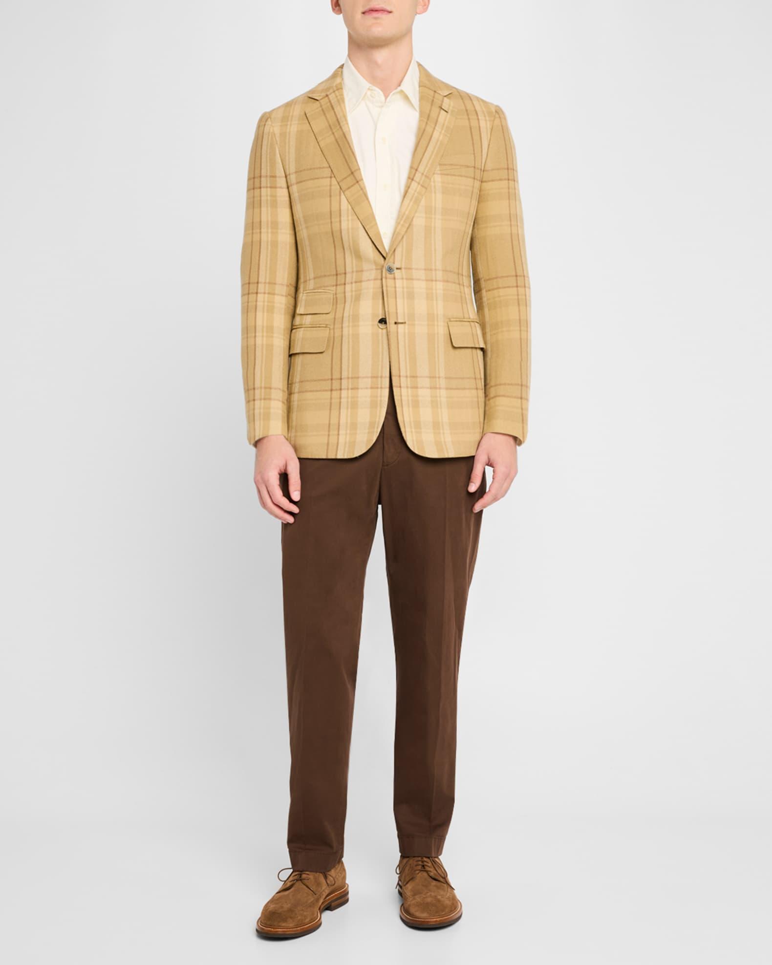 Men's Kent Hand-Tailored Plaid Sport Coat Product Image