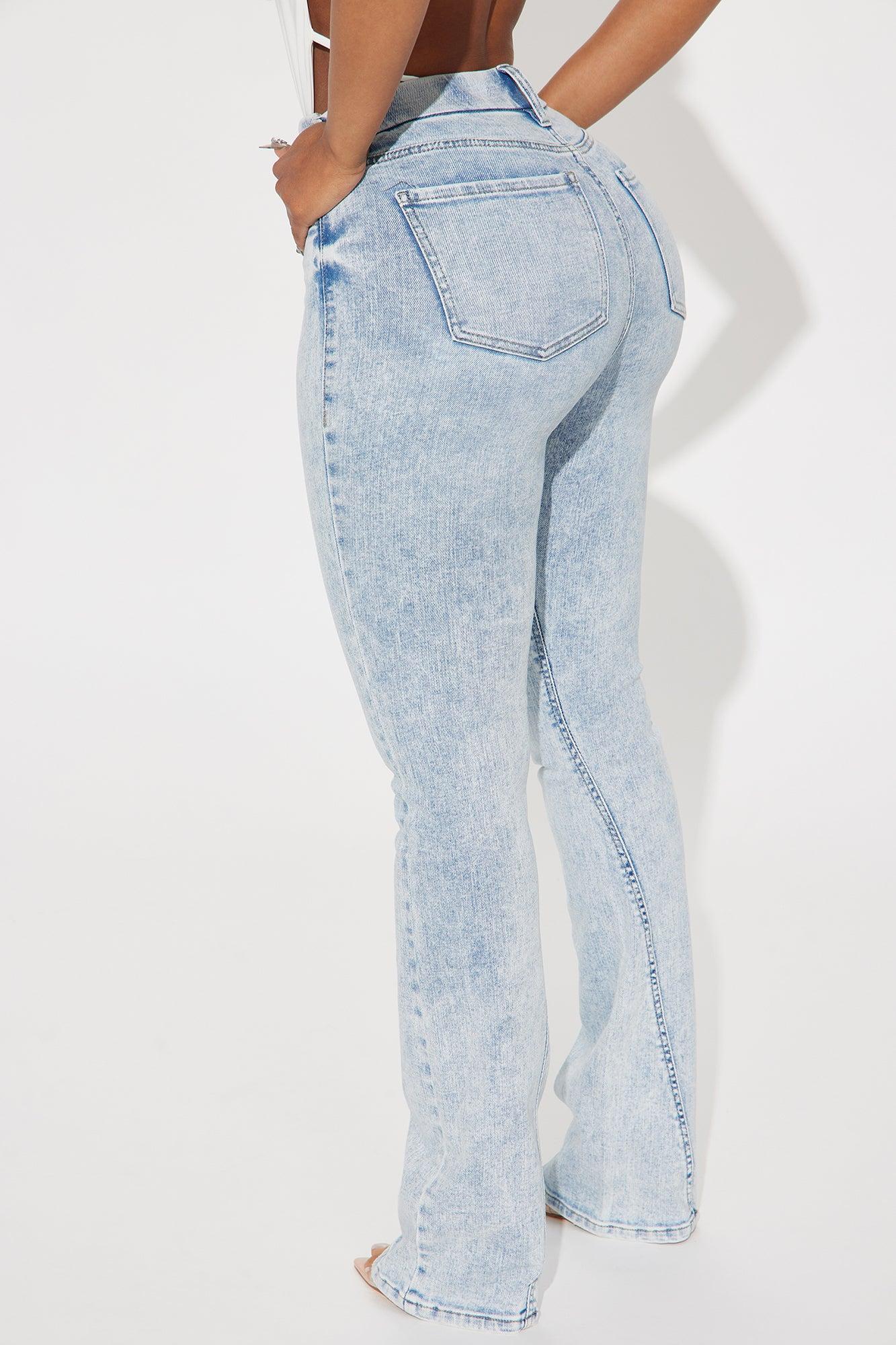 She Stands Out Tummy Control Bootcut Jeans - Light Wash Product Image