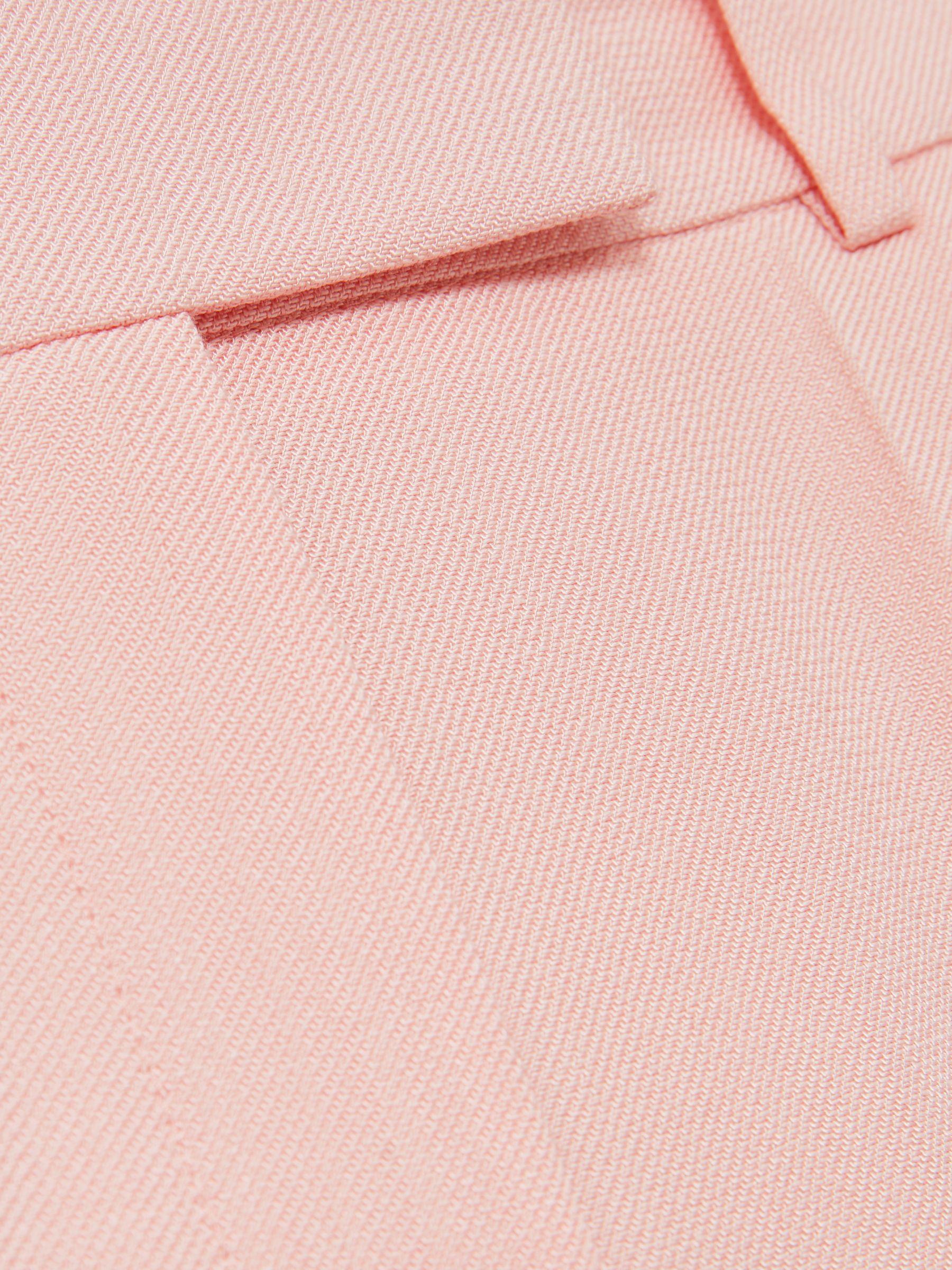 Mid-Rise Tailored Shorts in Pink Product Image