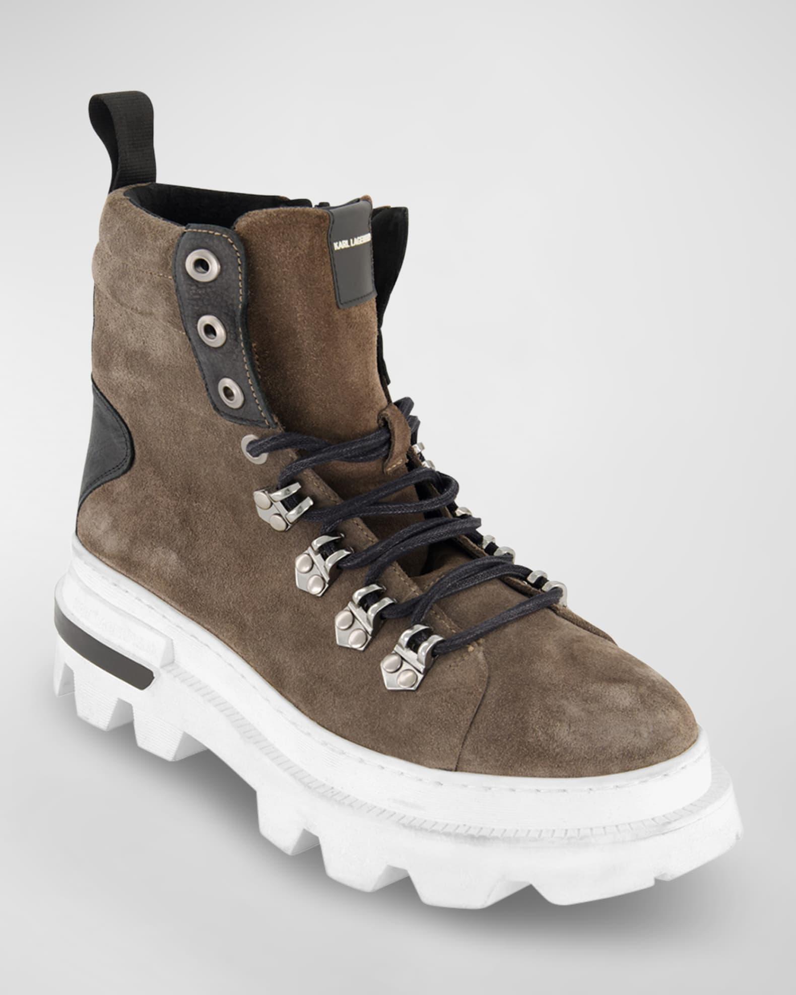 Men's Lug Sole Suede Hiking Boots Product Image