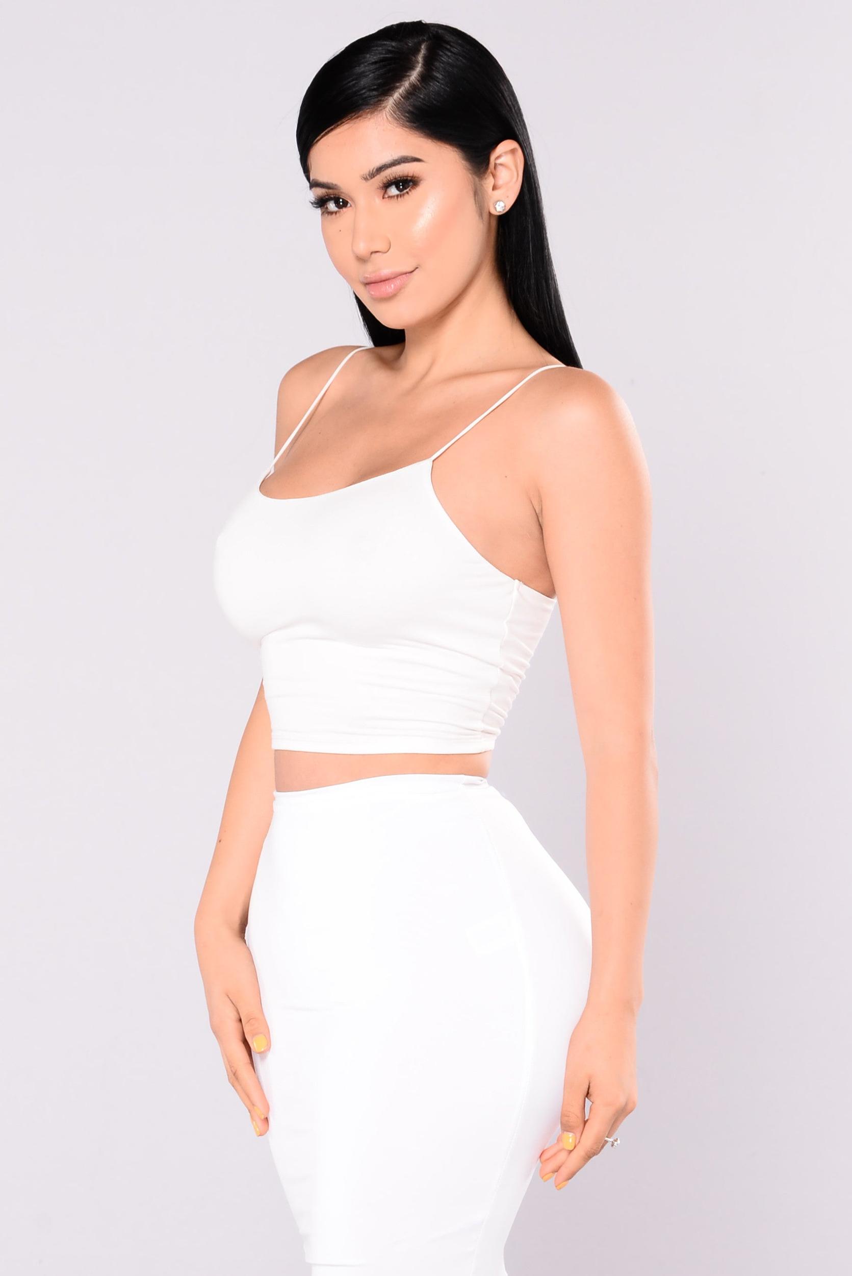 KiKi Cropped Top - Ivory Product Image