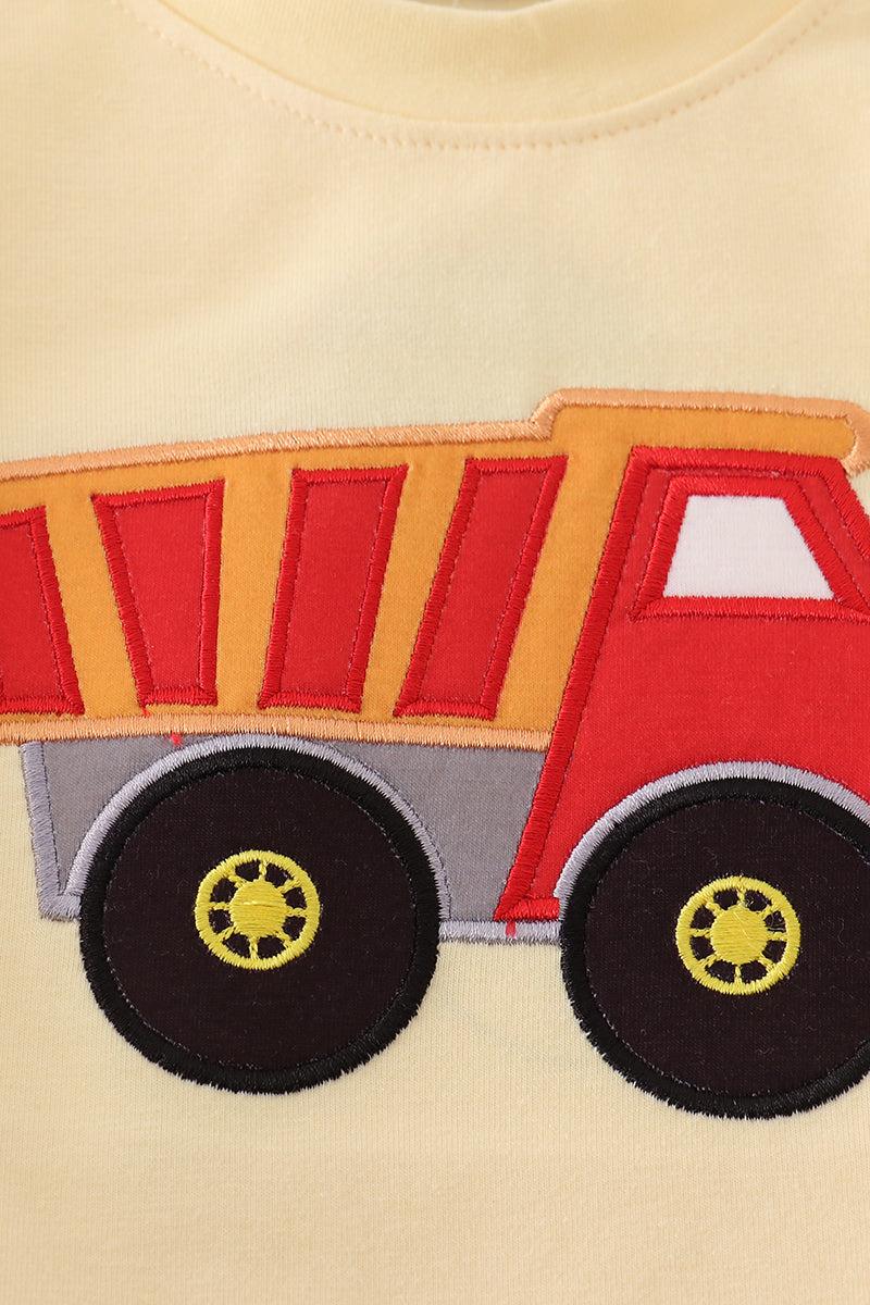 Yellow truck applique top Product Image