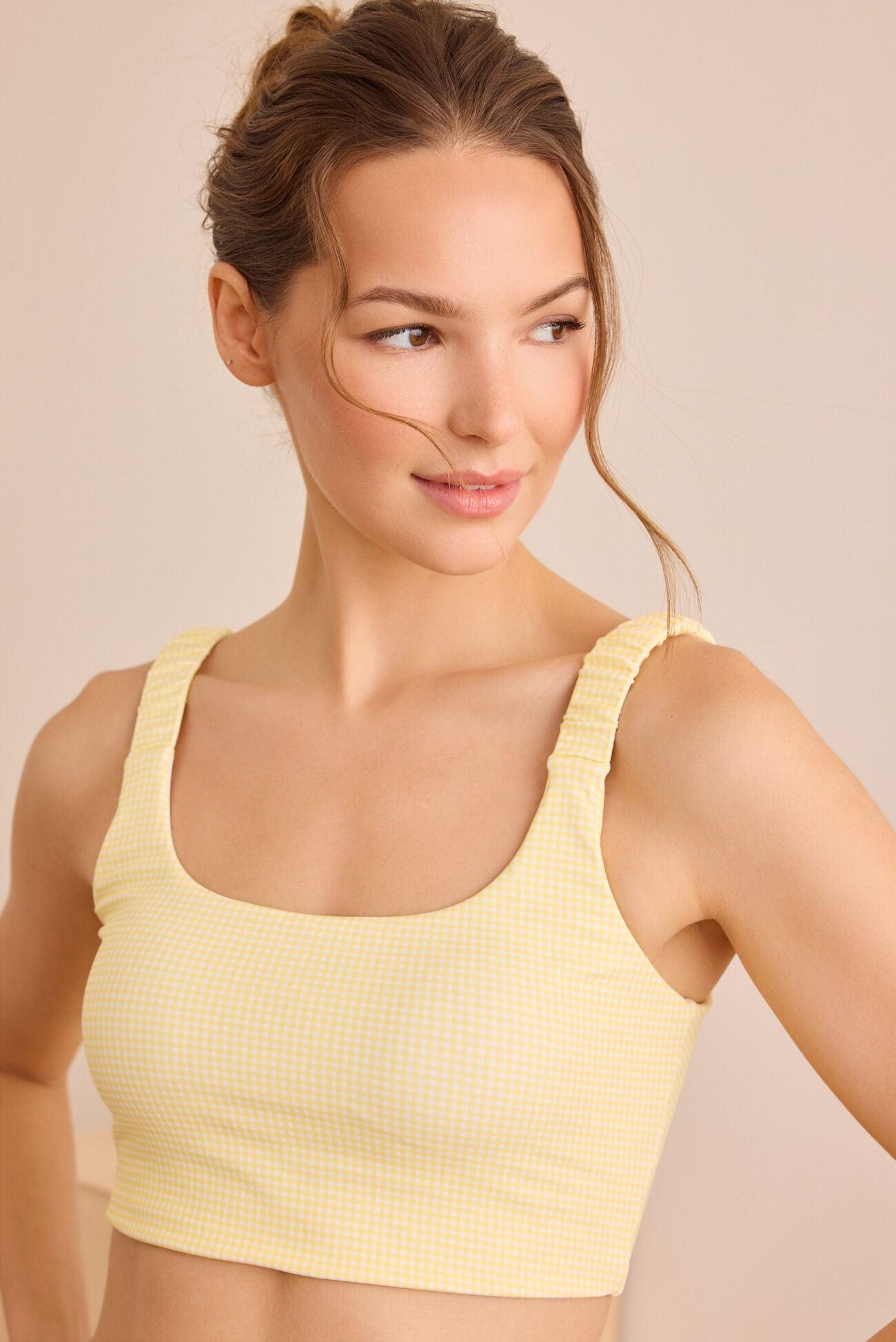 Serves Up Gingham Sports Bra Product Image