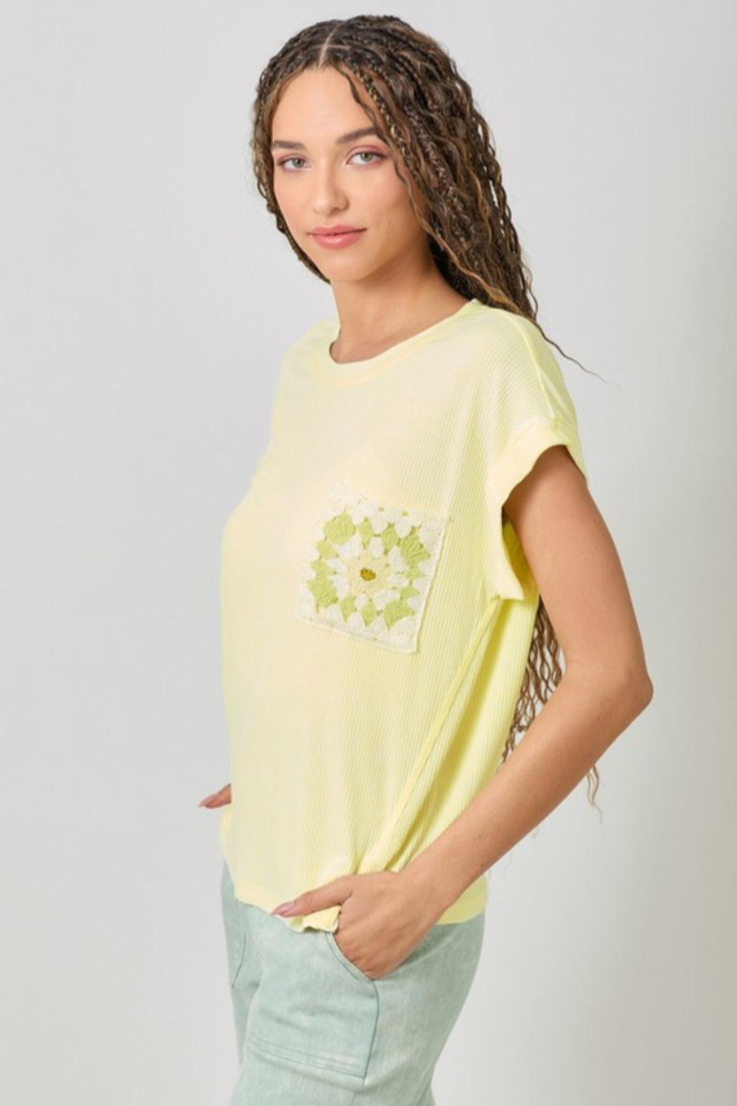 Crochet Pocket Shirt Product Image