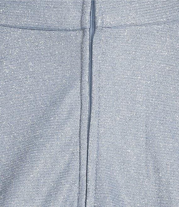 City Vibe Spaghetti Strap Front Bow Glitter Skater Party Dress Product Image