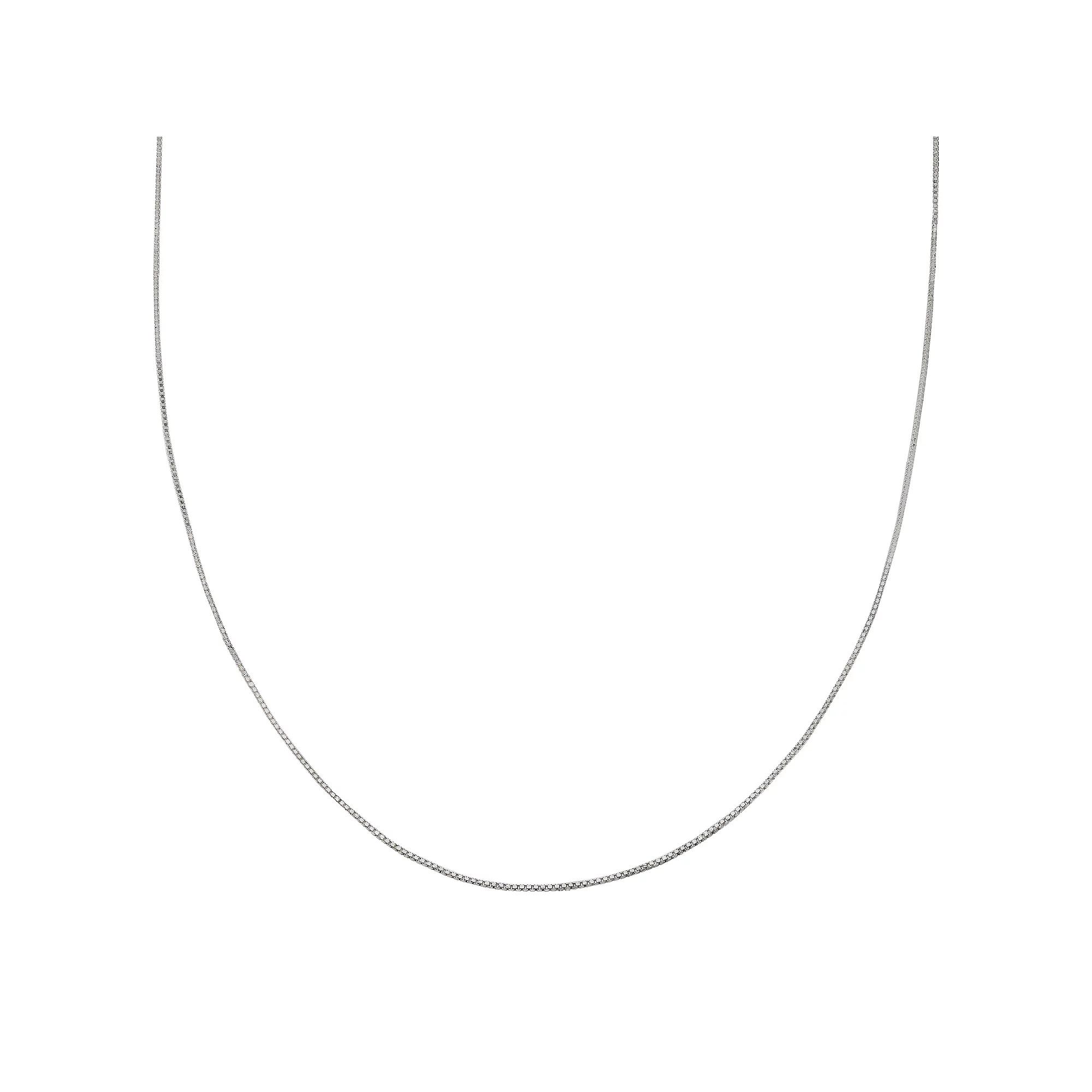 PRIMROSE Sterling Silver Box Chain Necklace - 16 in., Women's, Size: 16", Grey Product Image