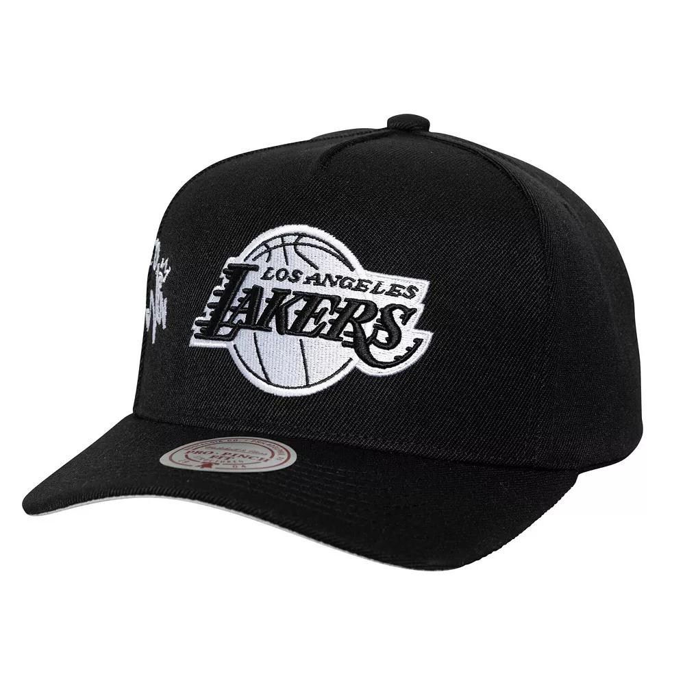Men's Mitchell & Ness Black Los Angeles Lakers 2010 NBA Finals Born To Win Pro Crown Adjustable Hat Product Image